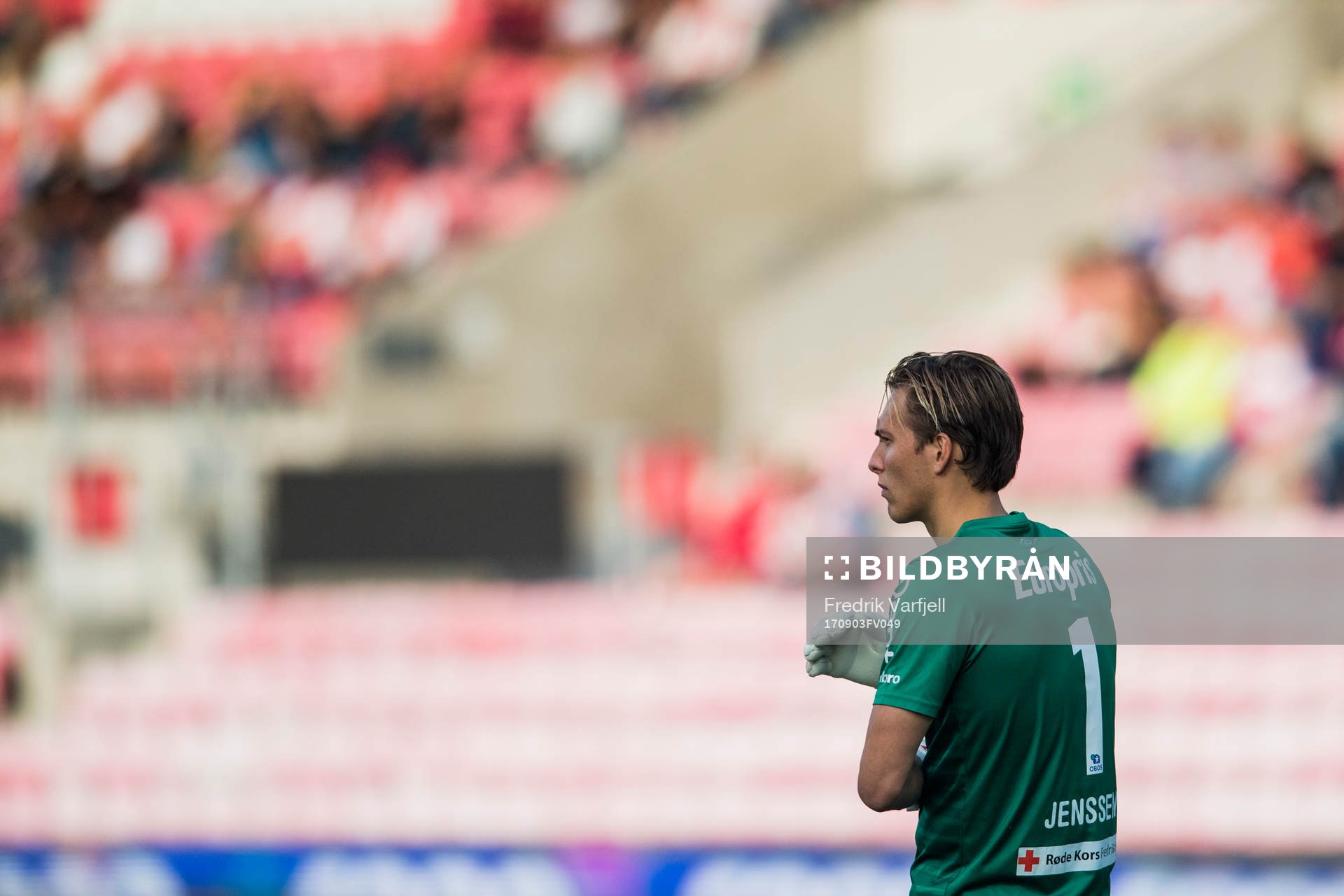 Goalkeeper Håvar Grøntvedt Jensen of Fredrikstad