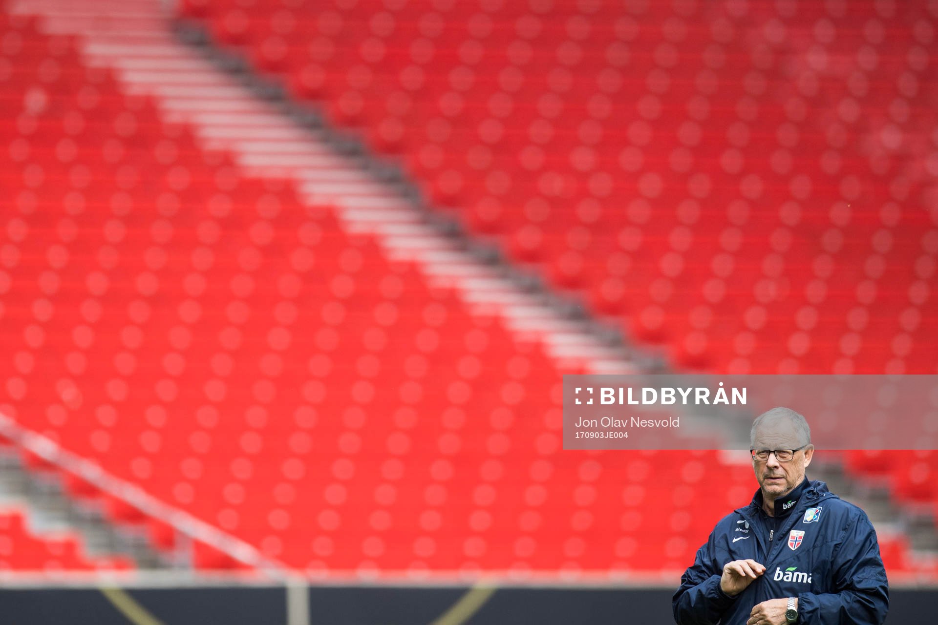 Lars Lagerbäck, head coach of Norway