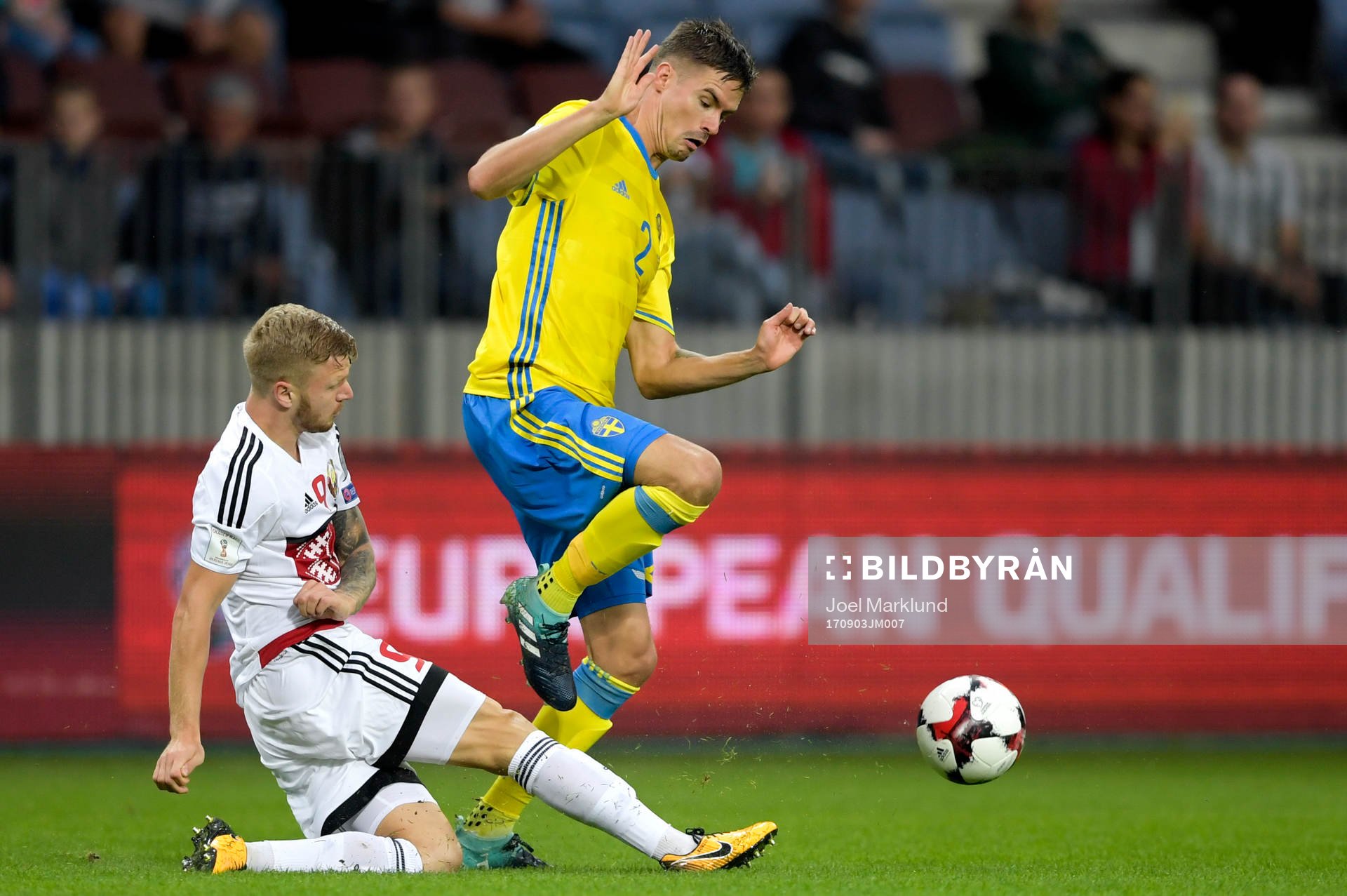 Belarus Nikita Korzun och Sveriges Mikael Lustig