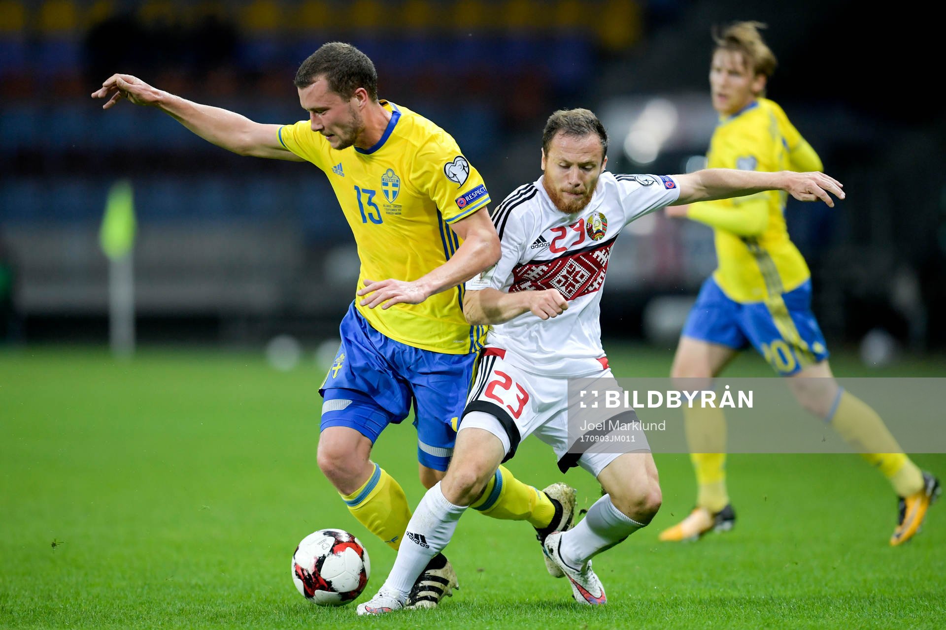 Sveriges Jakob Johansson och Belarus Sergei Balanovich