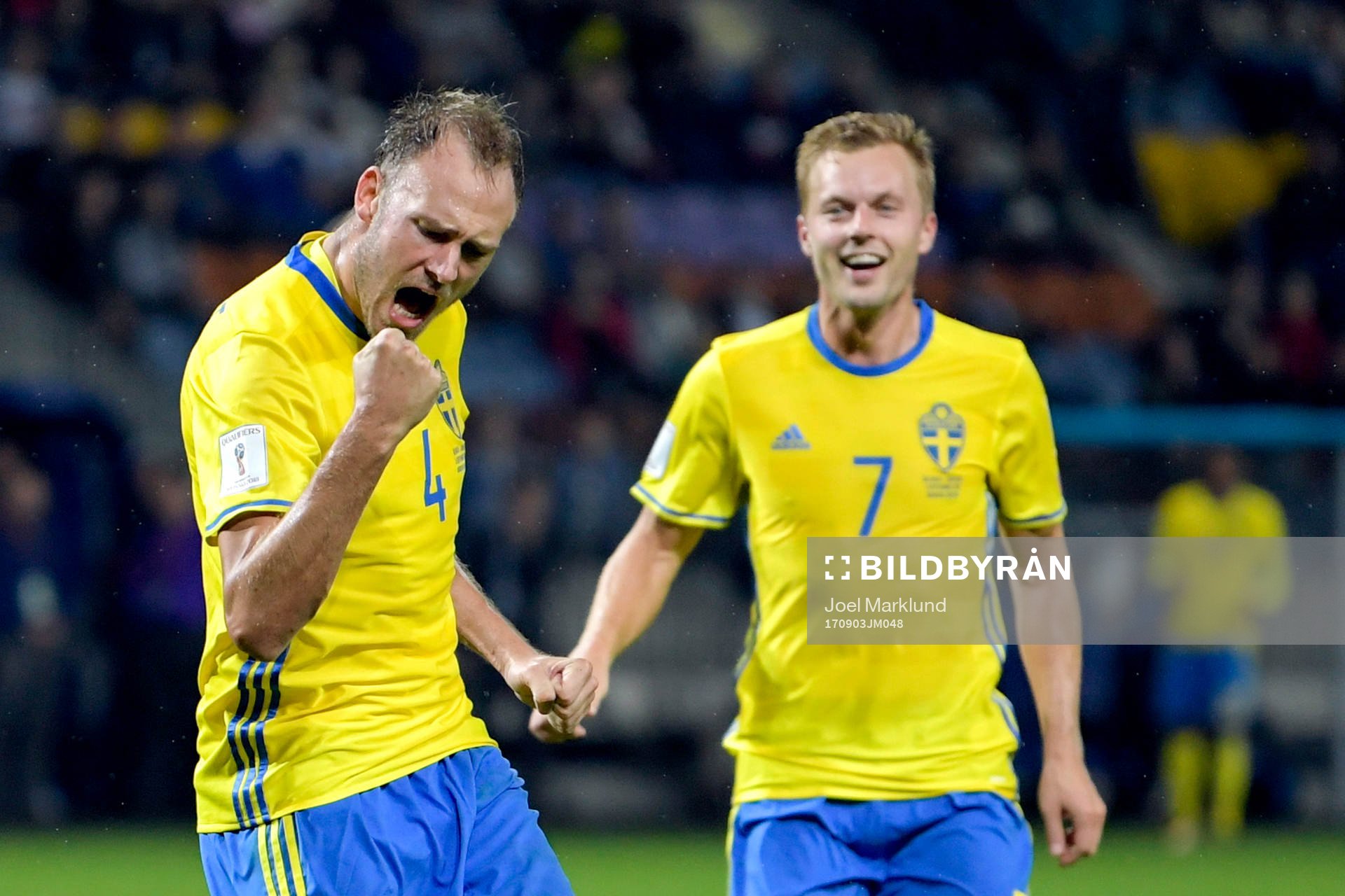 Sveriges Andreas Granqvist jublar