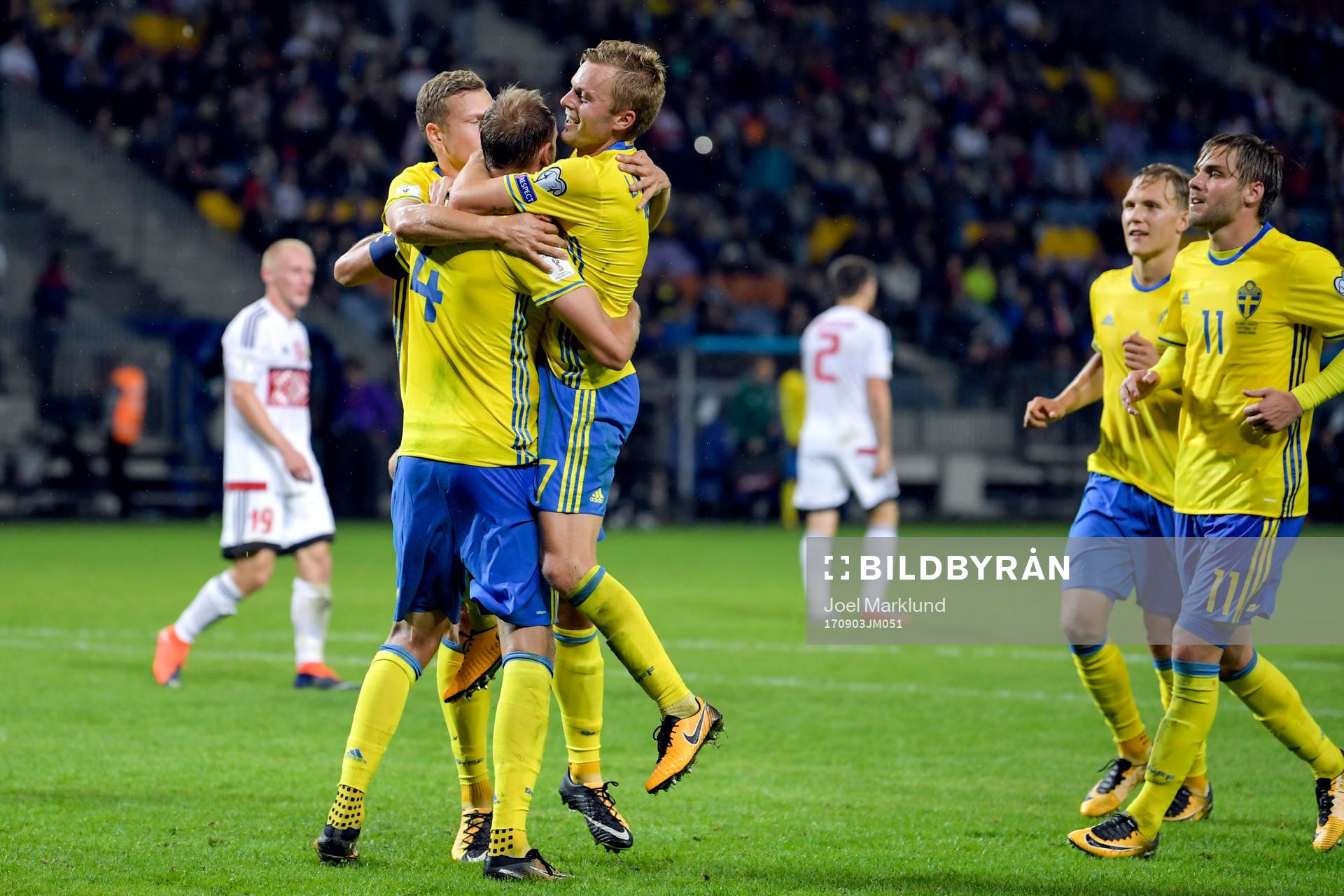Sveriges Viktor Claesson, Sebastian Larsson, Andreas