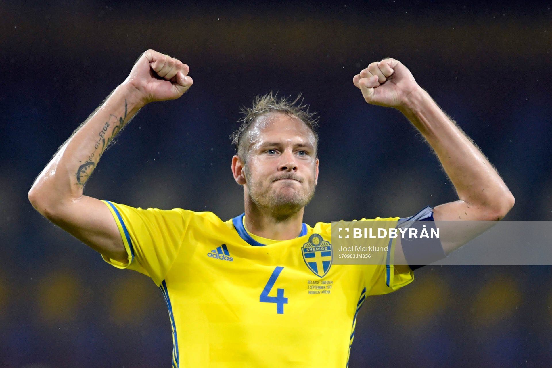 Sveriges Andreas Granqvist jublar