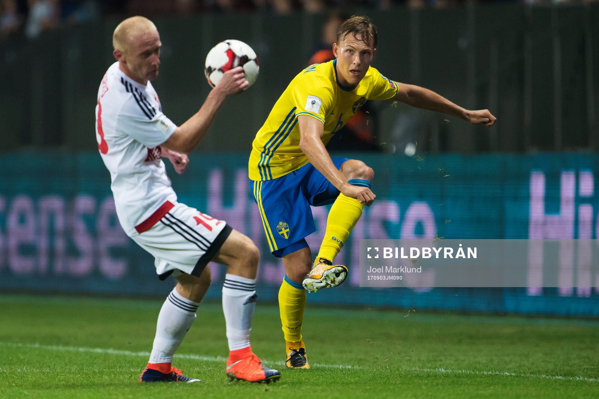Belarus Igor Burko och Sveriges Ludwig Augustinsson