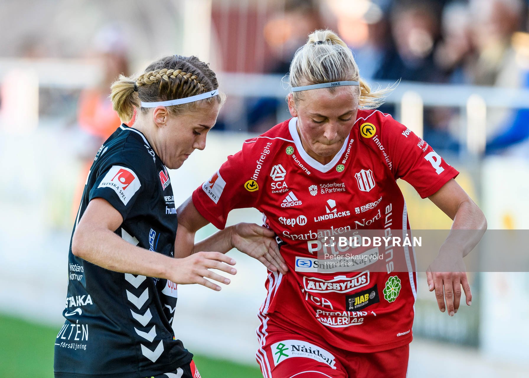Kristianstads Hanna Sandström och Piteås Julia Karlenäs