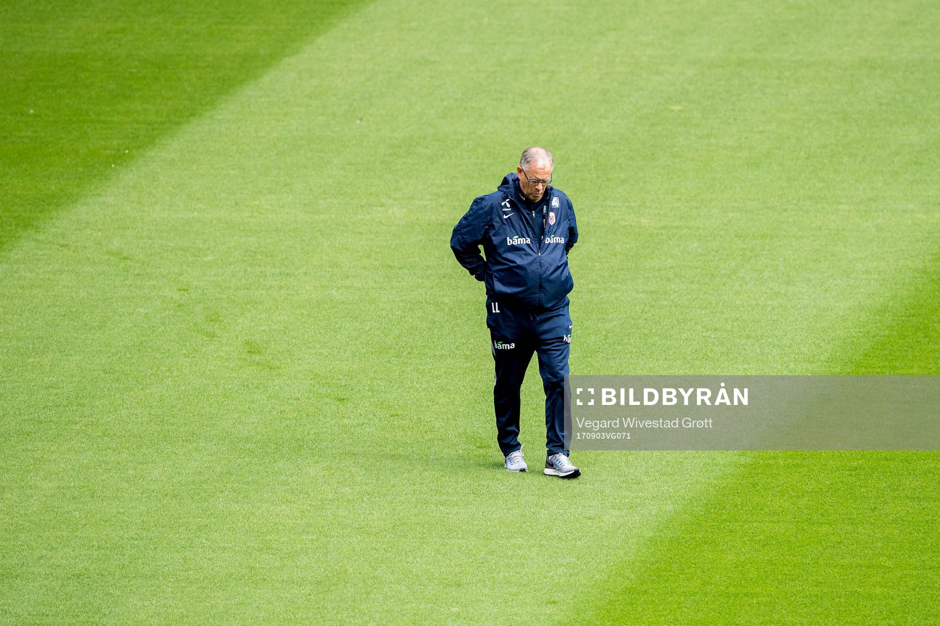Lars Lagerbäck, head coach of Norway