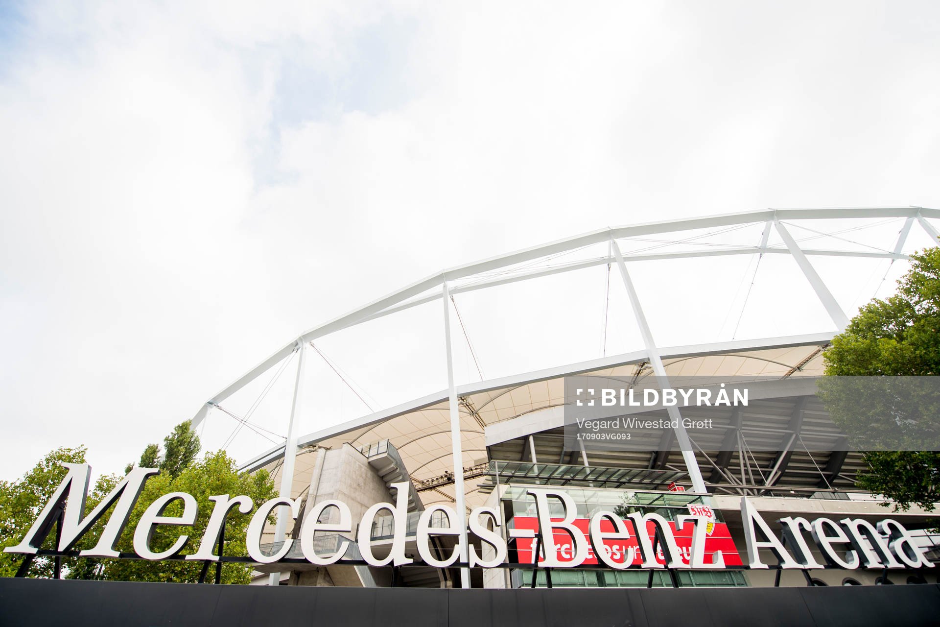 General view of Mercedes-Benz Arena