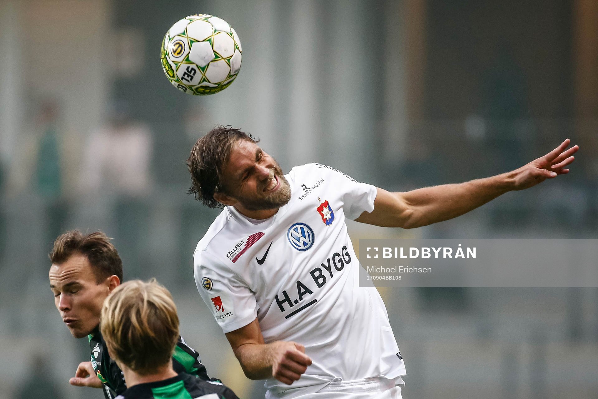 Örgrytes Johan Elmander under fotbollsmatchen i Superettan mellan GAIS och Örgryte den 4 september 2017 i Göteborg.