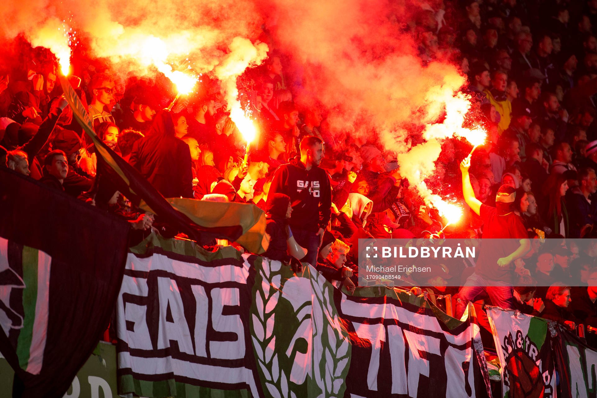 GAIS klack med pyroteknik