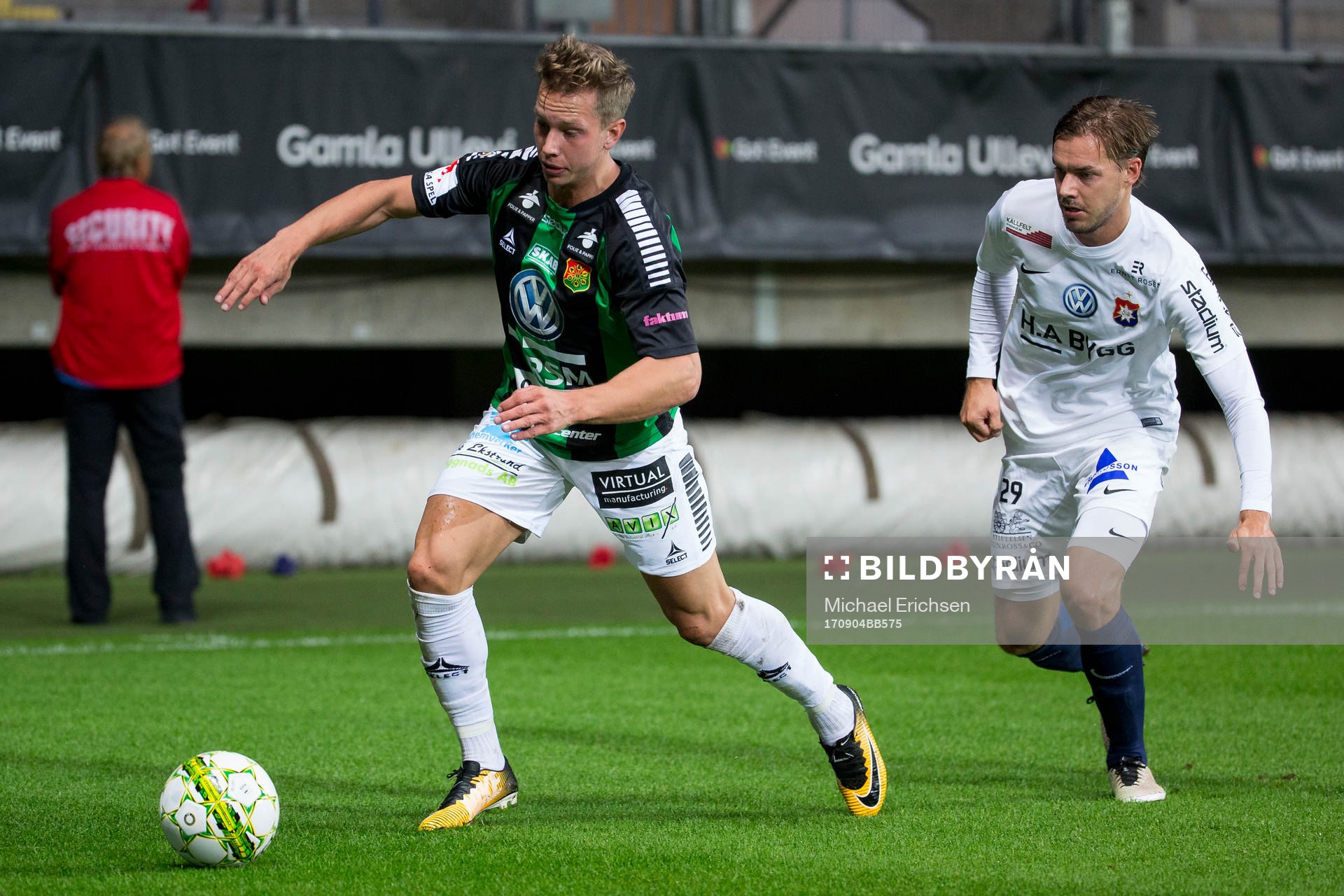 GAIS Simon Silverholt mot Örgrytes Danny Ervik