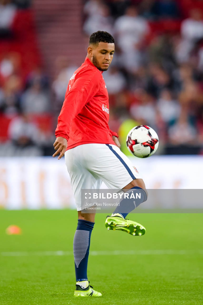 Joshua King of Norway prior the FIFA World Cup Qualifier