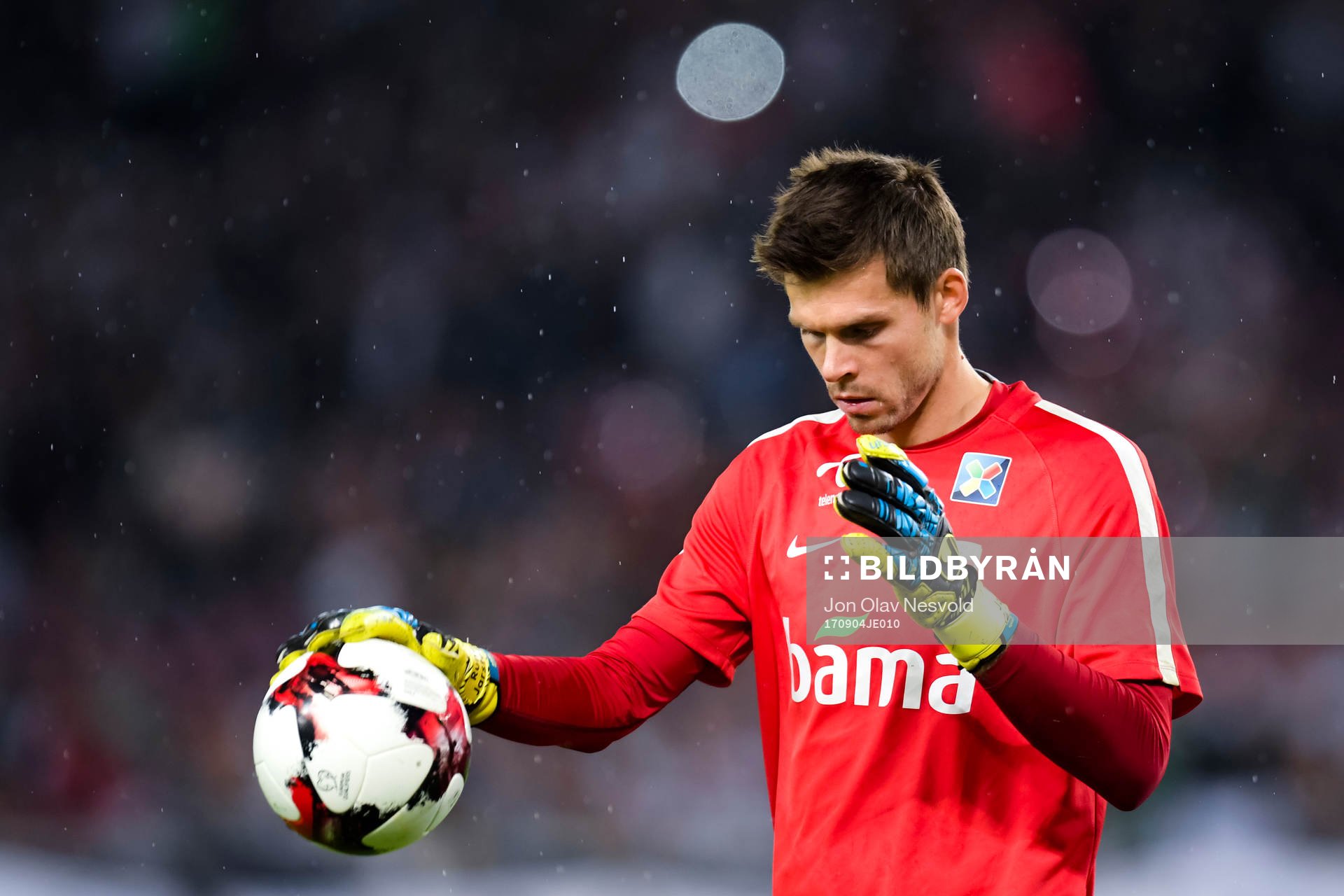Goalkeeper Rune Almenning Jarstein of Norway prior the FIFA