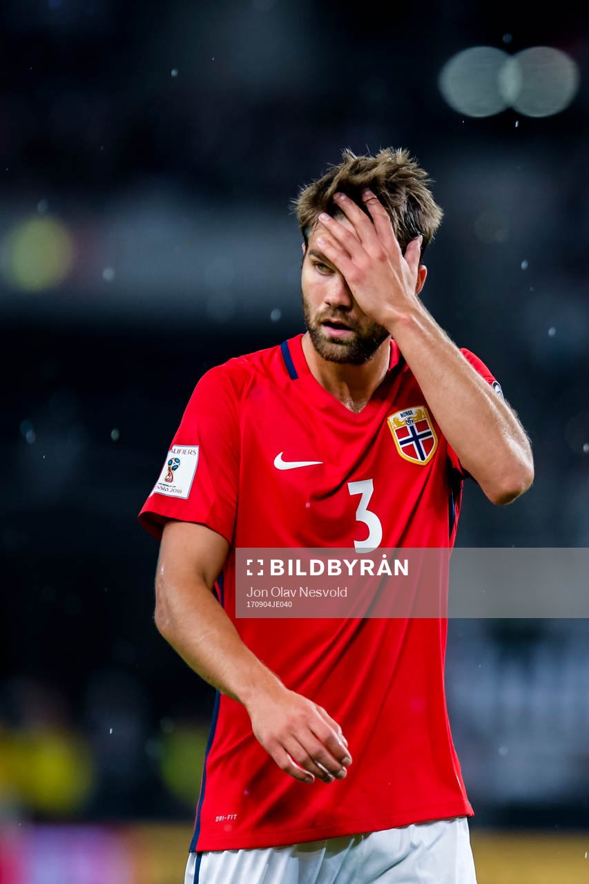 Jørgen Skjelvik of Norway looks dejected