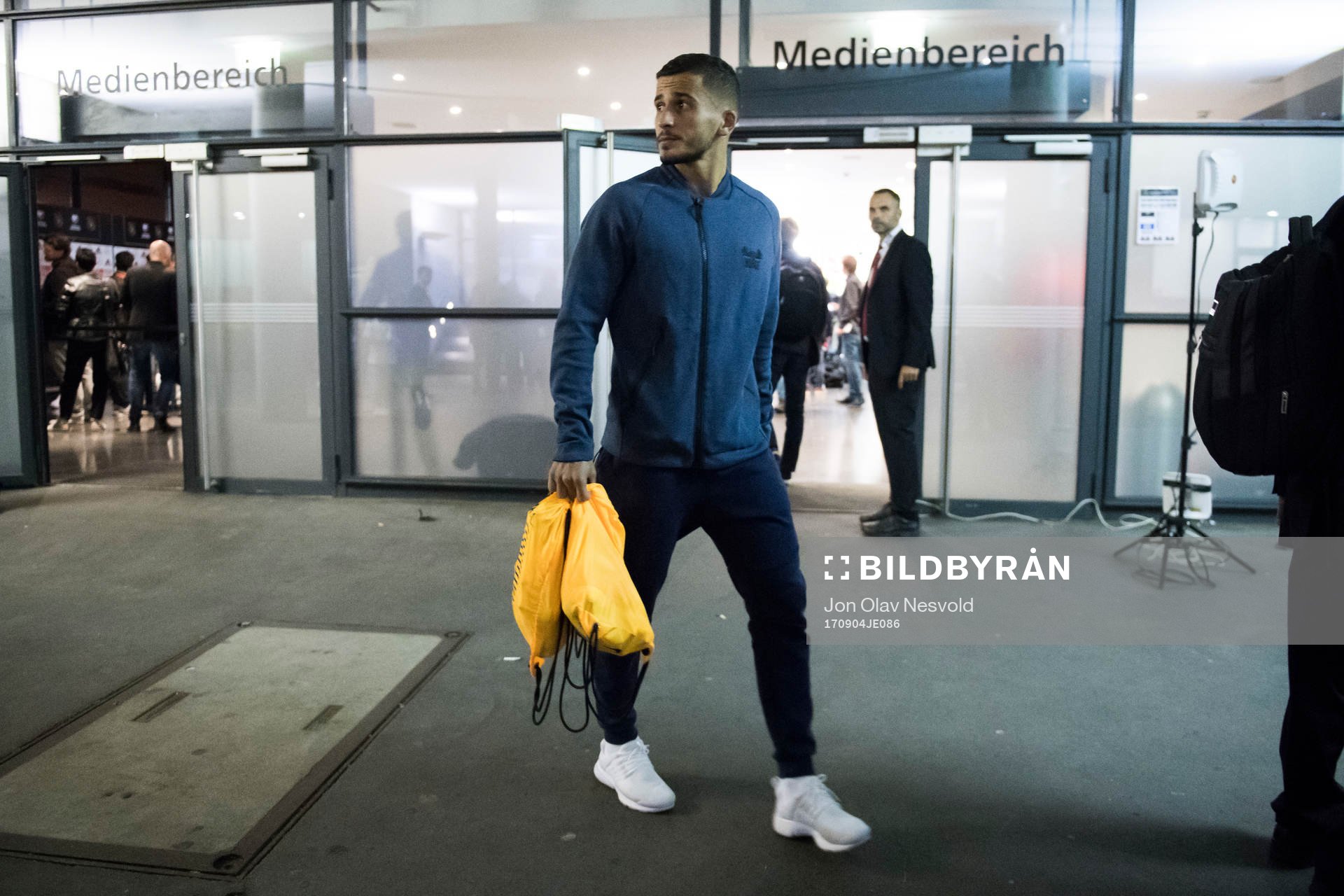 Omar Elabdellaoui of Norway leaves the arena