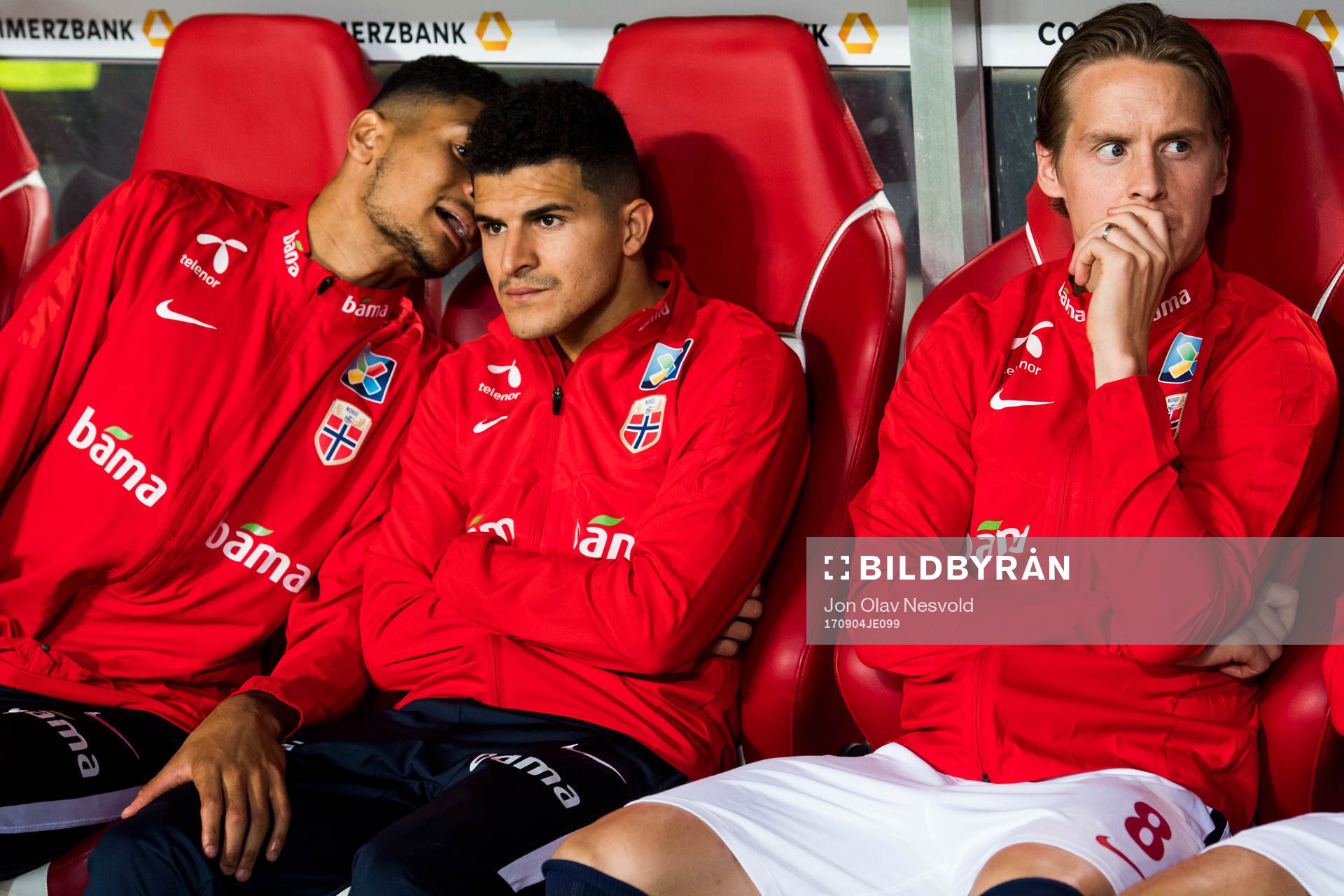 Bjørn Maars Johnsen, Tarik Elyounoussi and Stefan Johansen