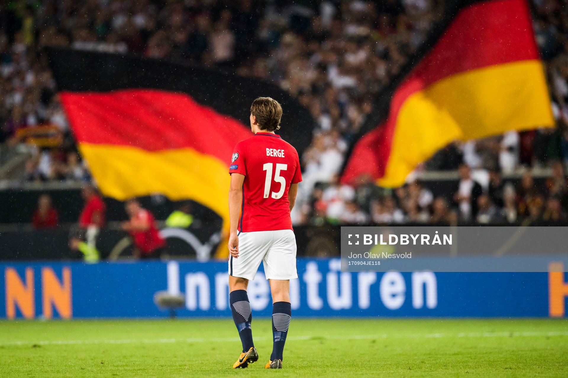 Sander Berge of Norway looks dejected