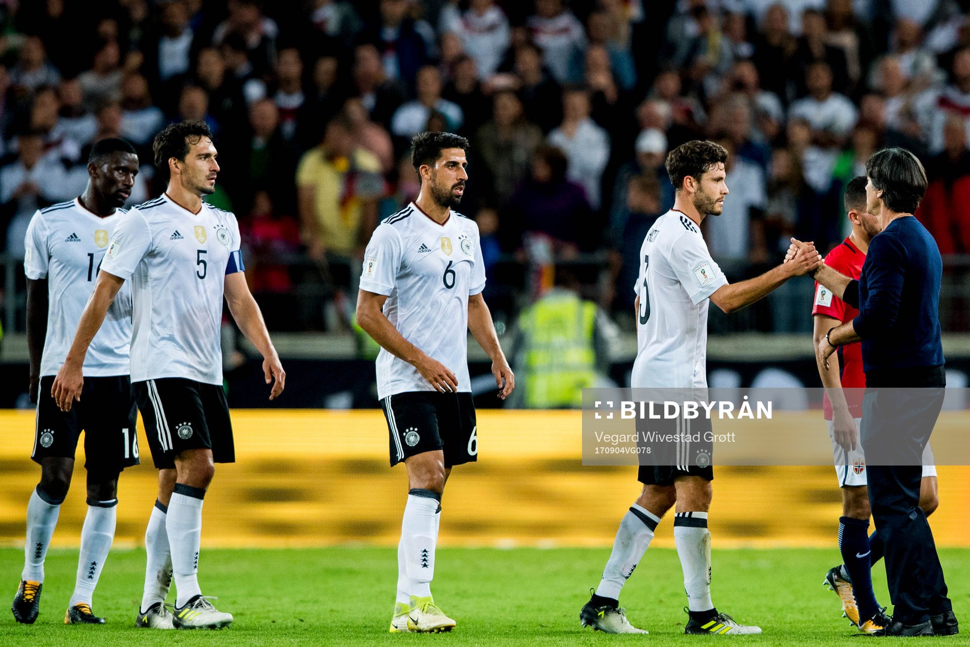 Antonio Rüdiger, Mats Hummels, Sami Khedira and Jonas