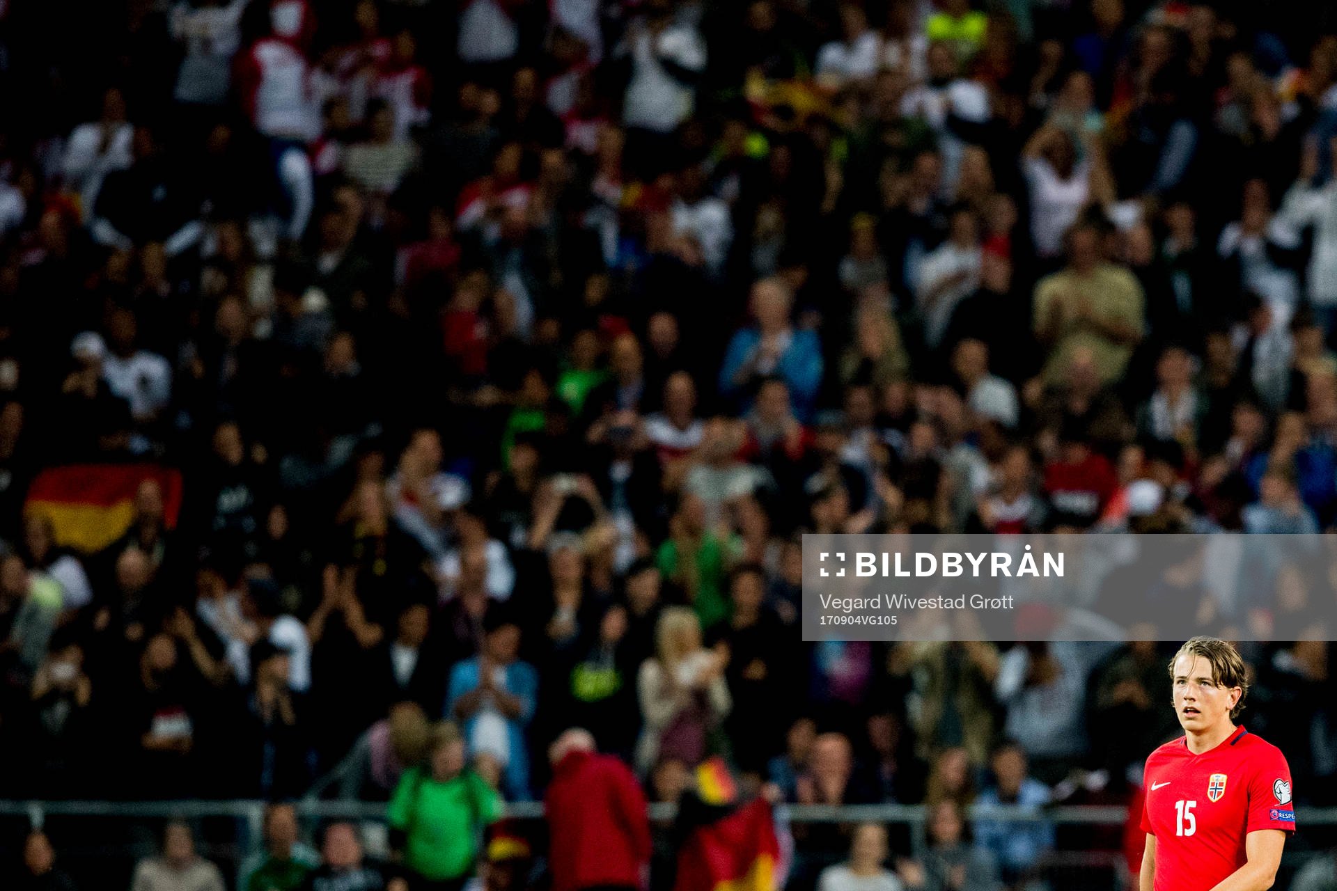 Sander Berge of Norway looks dejected