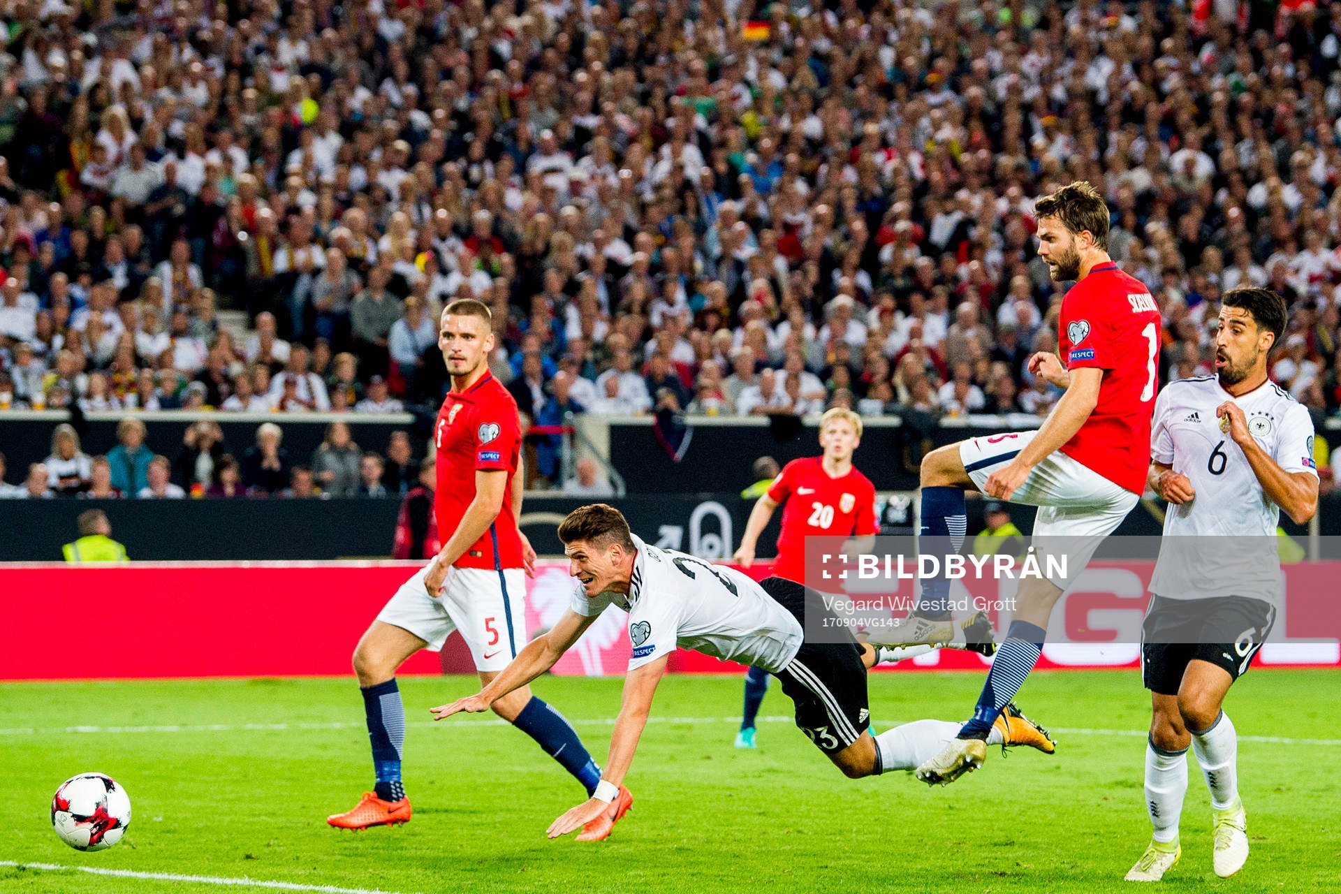 Mario Gomez of Germany scores 6-0