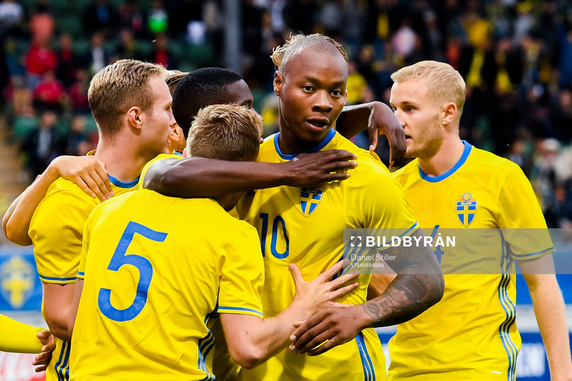 Sveriges Carlos Strandberg jublar