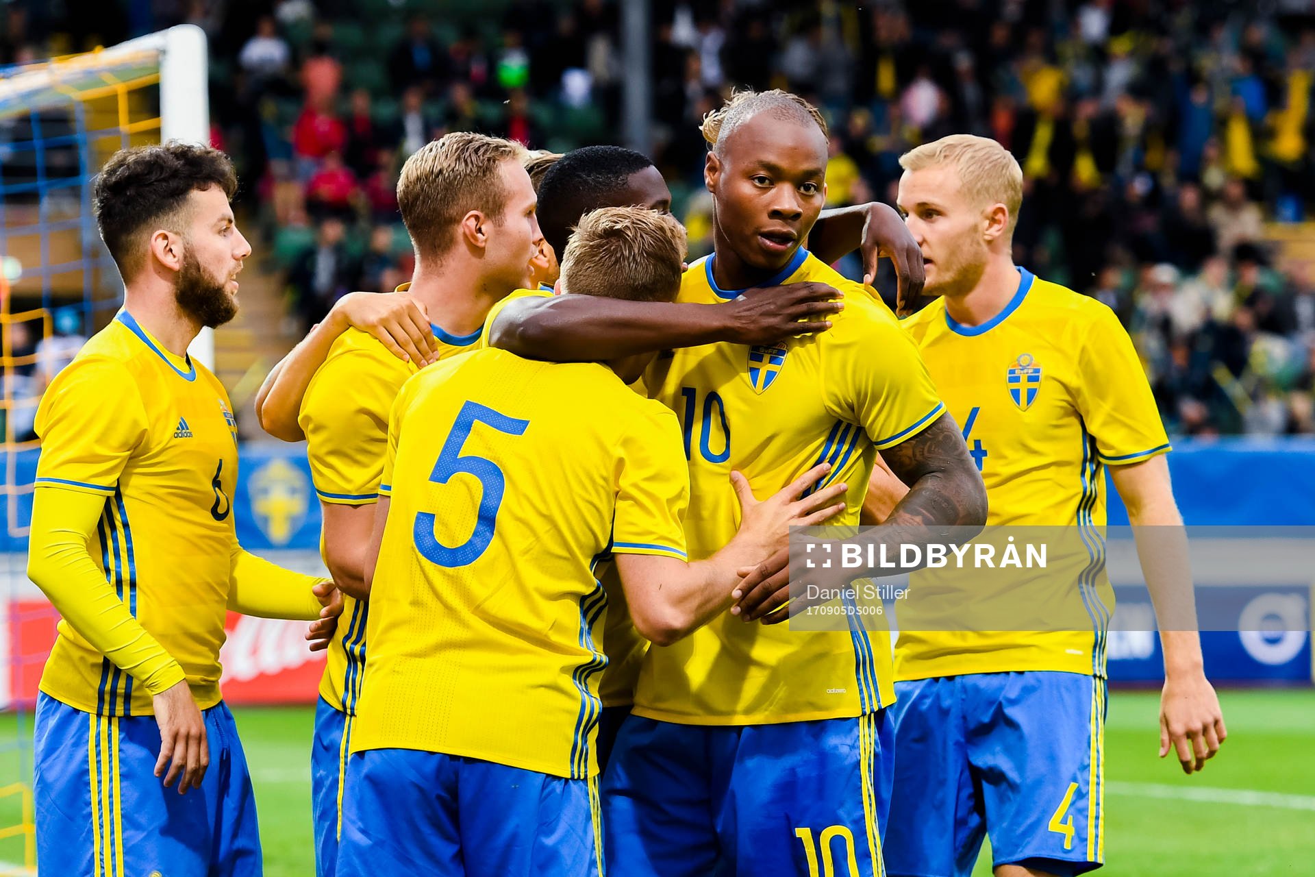 Sveriges Carlos Strandberg jublar
