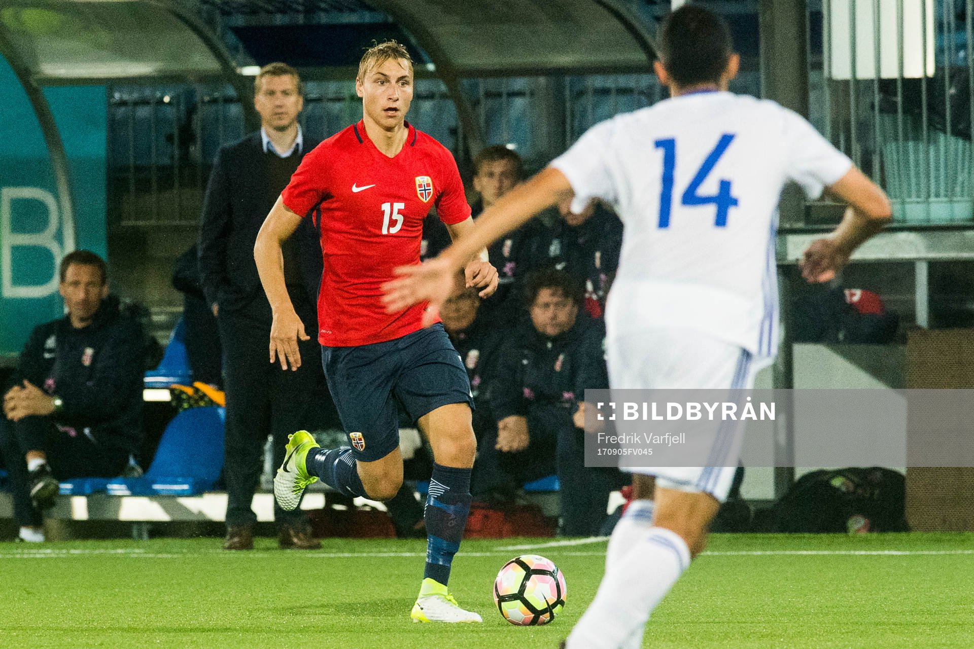 Leif Gunnar Smerud, head coach, Ulrik Jensen of Norway and