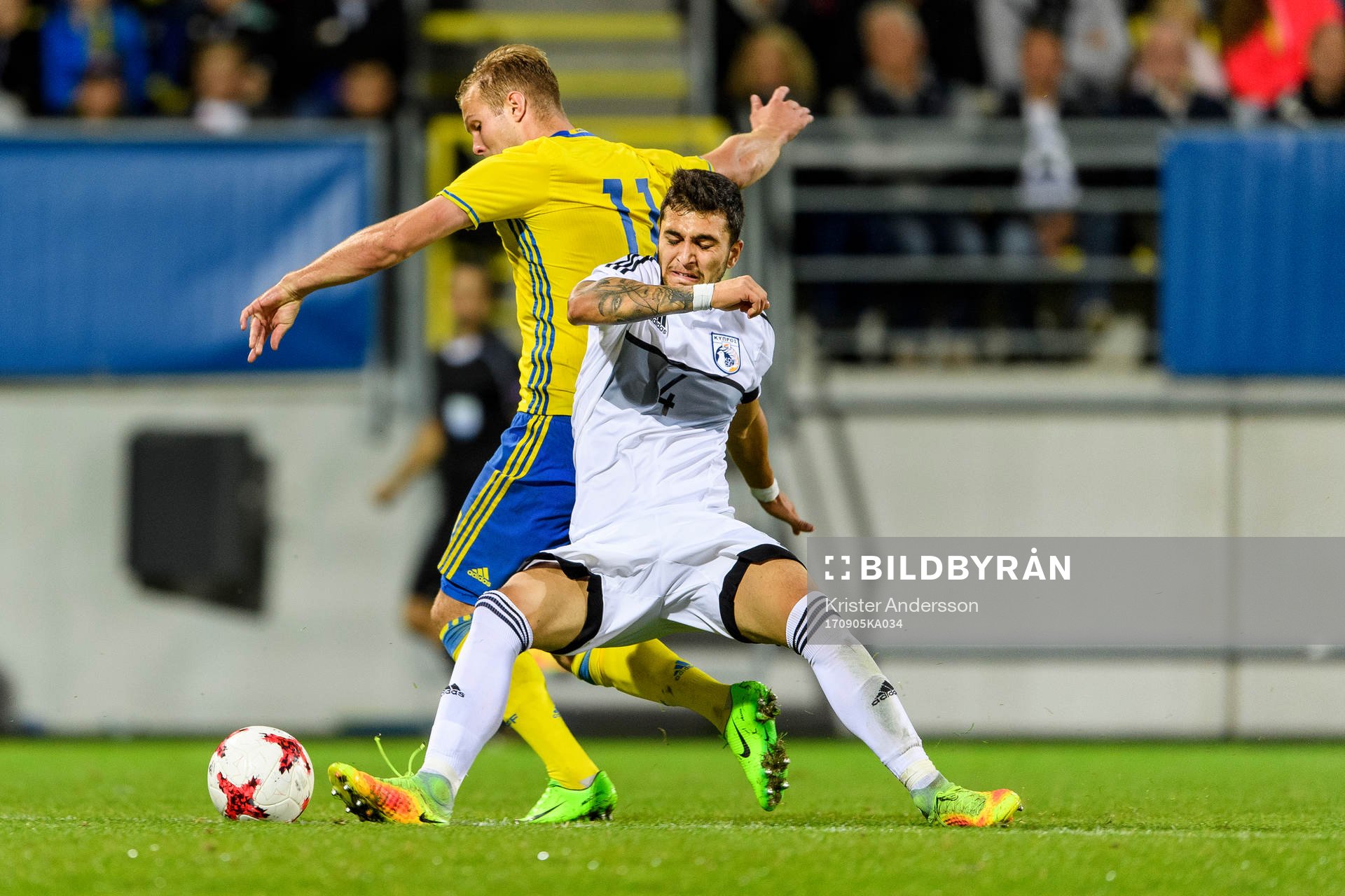 Sveriges Gustav Engvall och Cyperns Rafael Anastasiou