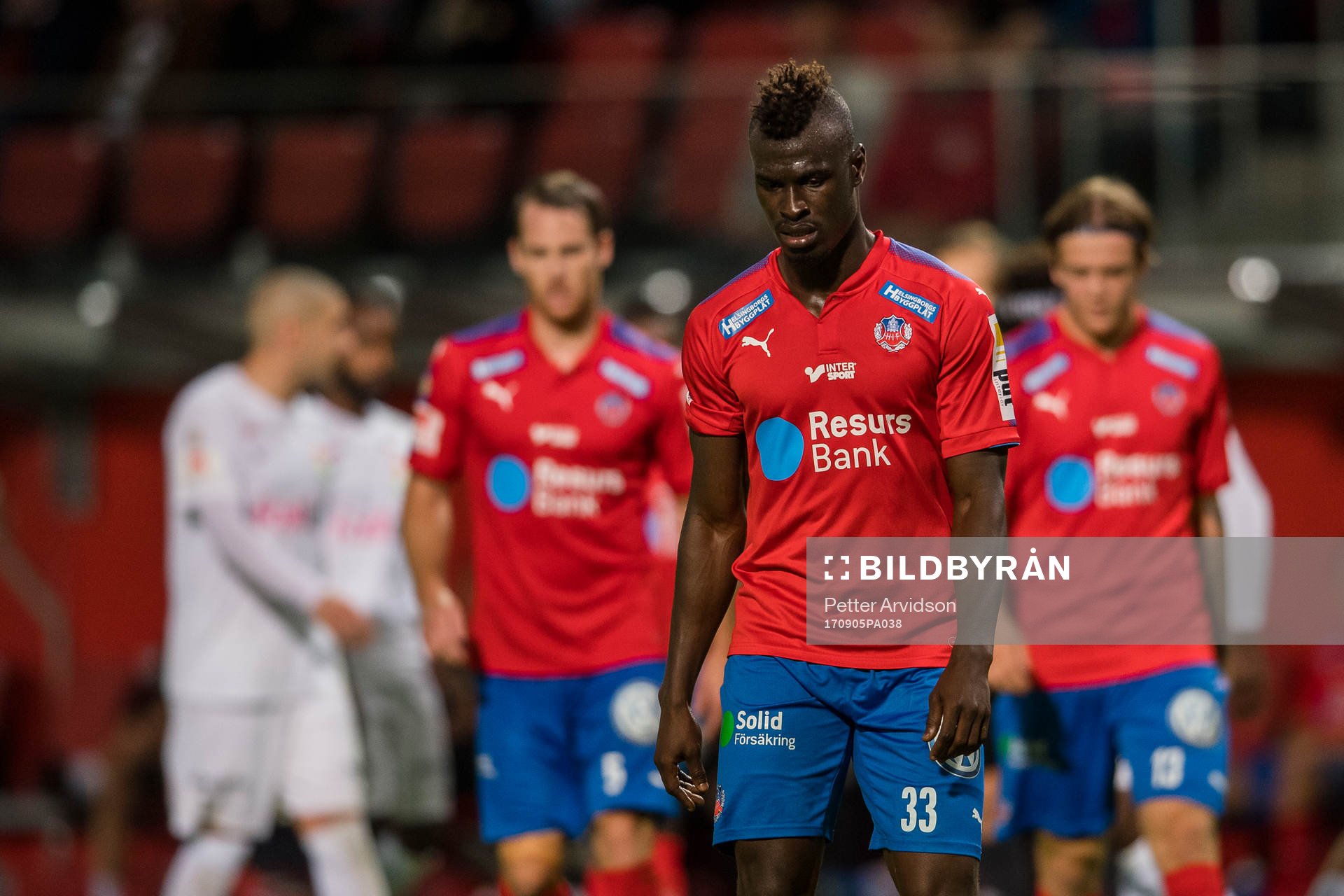 Helsingborgs Edwin Gyimah deppar