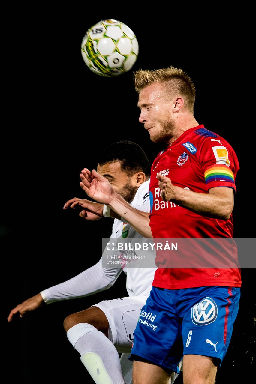 Helsingborgs Andreas Landgren och Dalkurds Jalid Kerkich