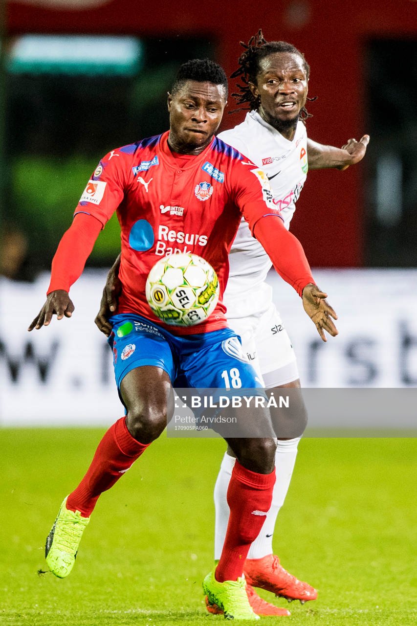 Helsingborgs Oke Akpoveta och Dalkurds Kebba Ceesay