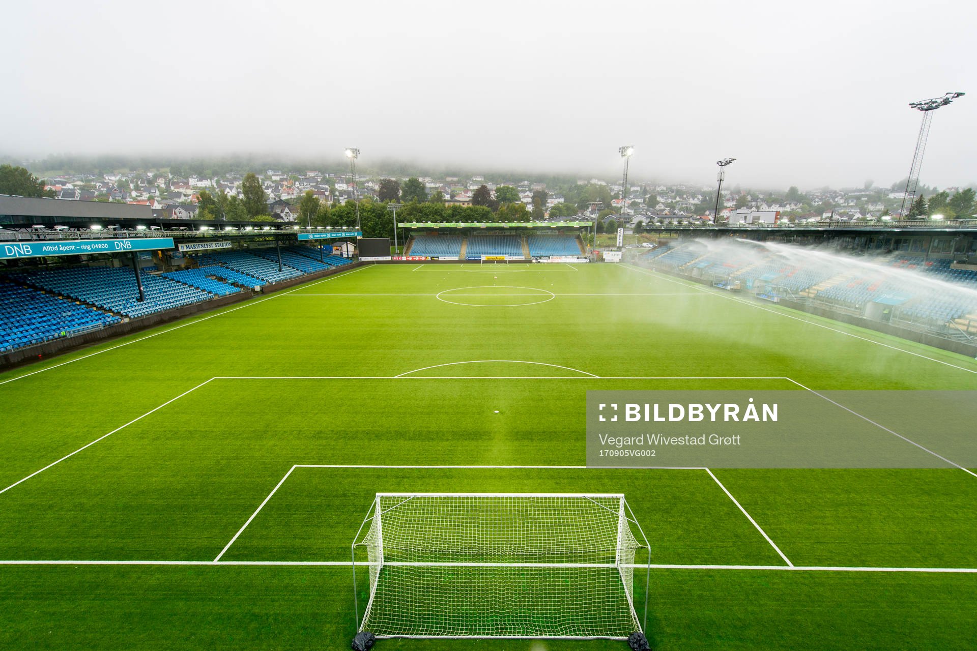 General view over Marienlyst stadion