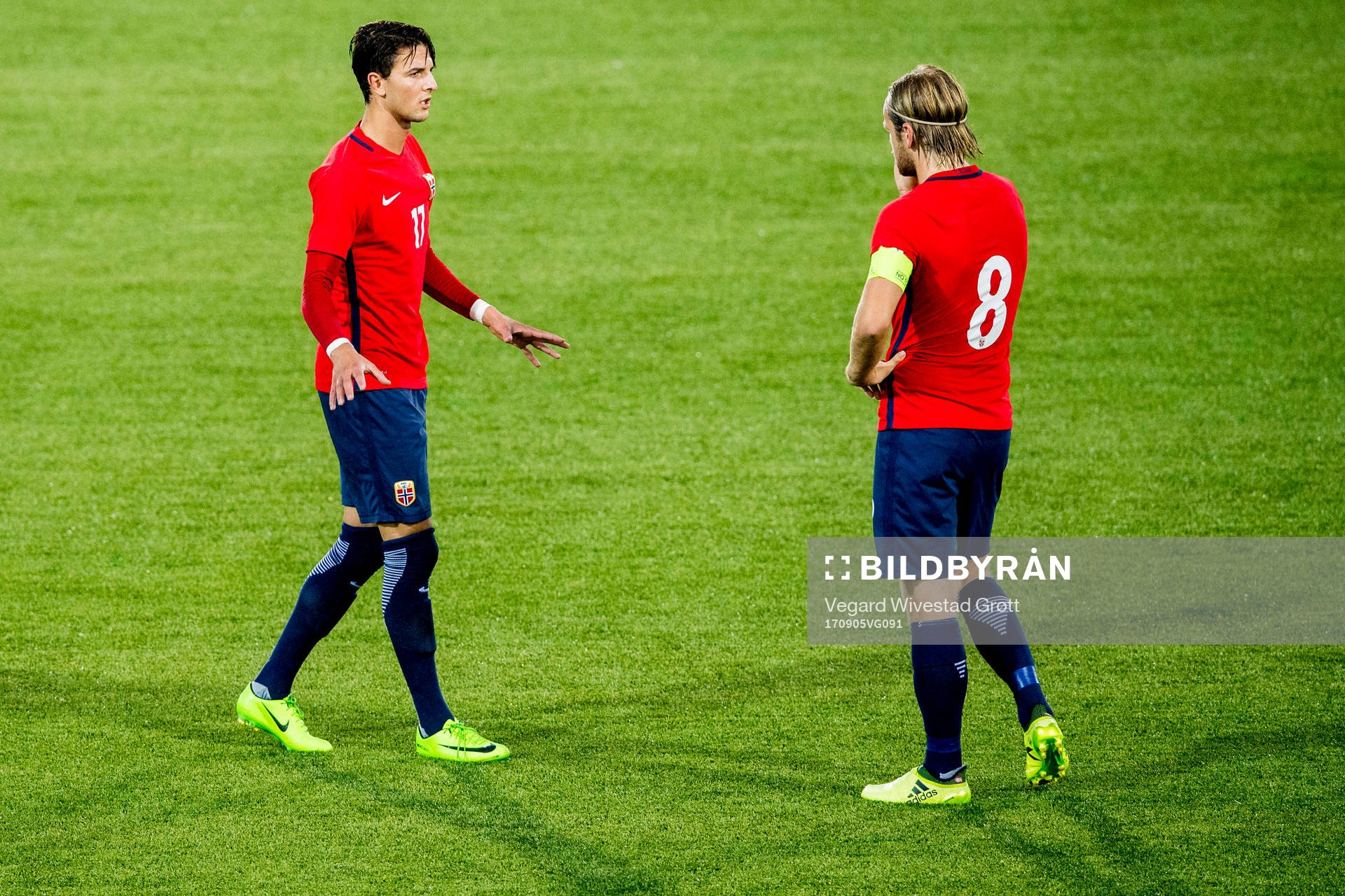 Rafik Zekhnini and Iver Fossum of Norway