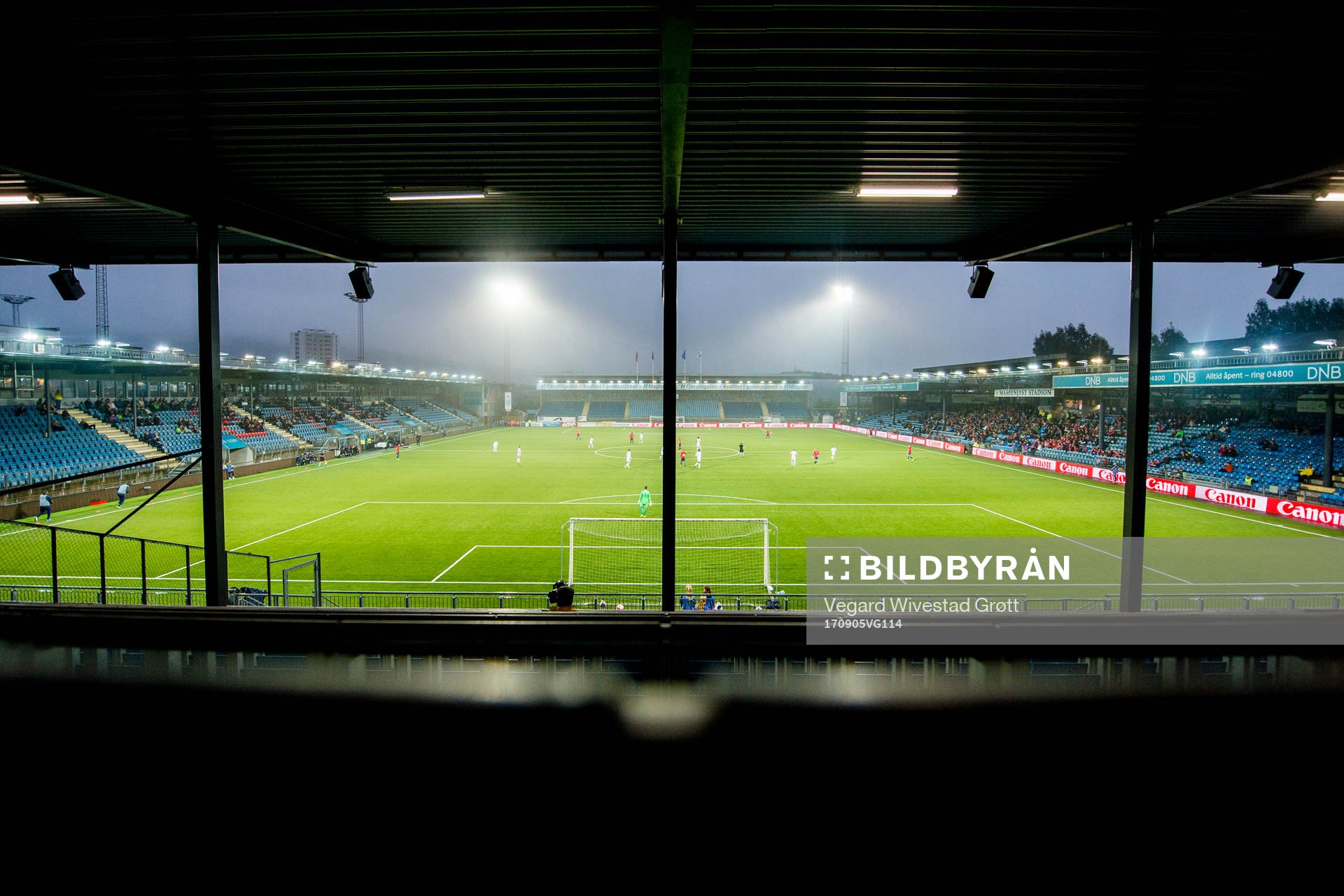 General view over Marienlyst stadion