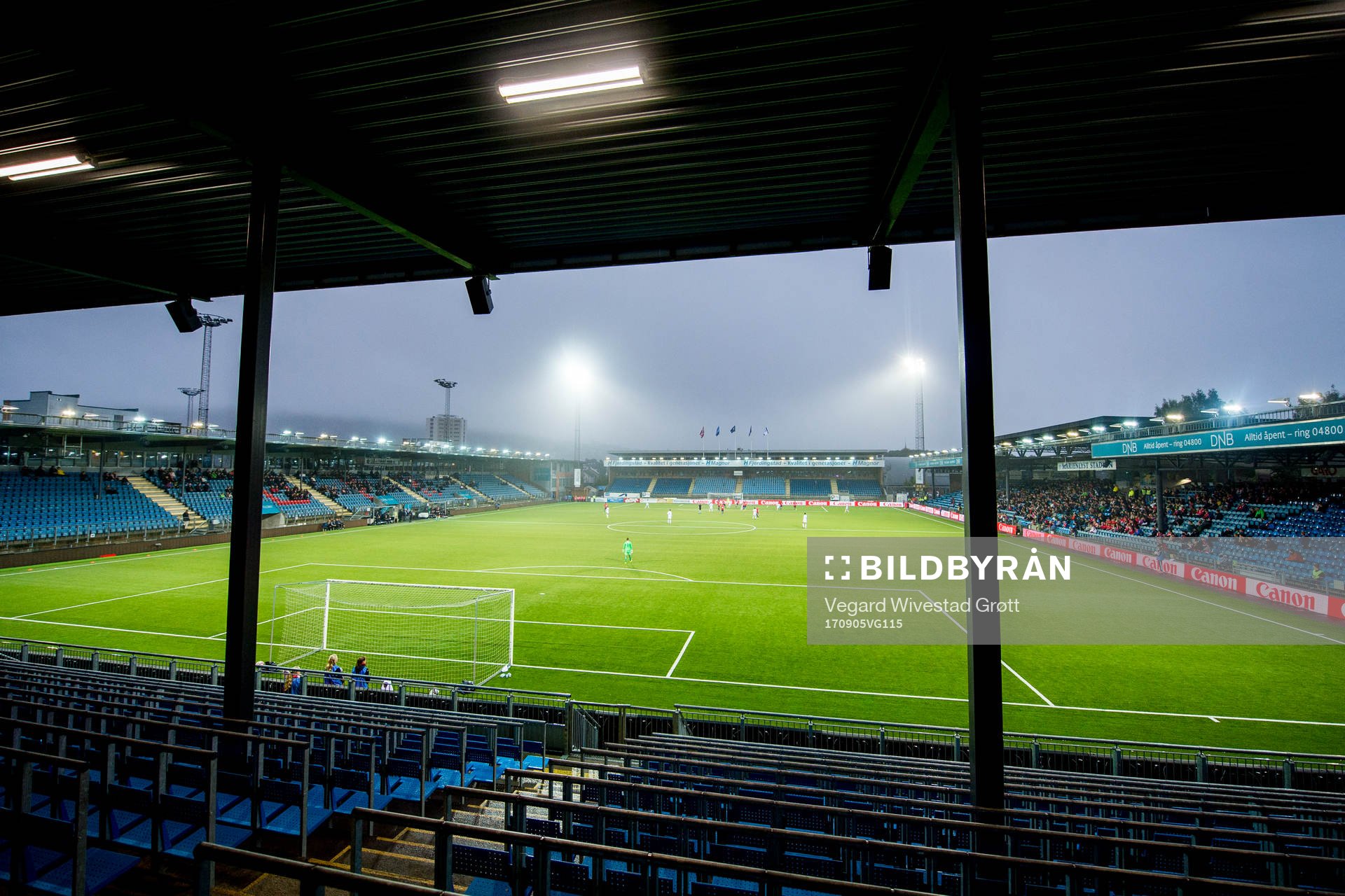 General view over Marienlyst stadion