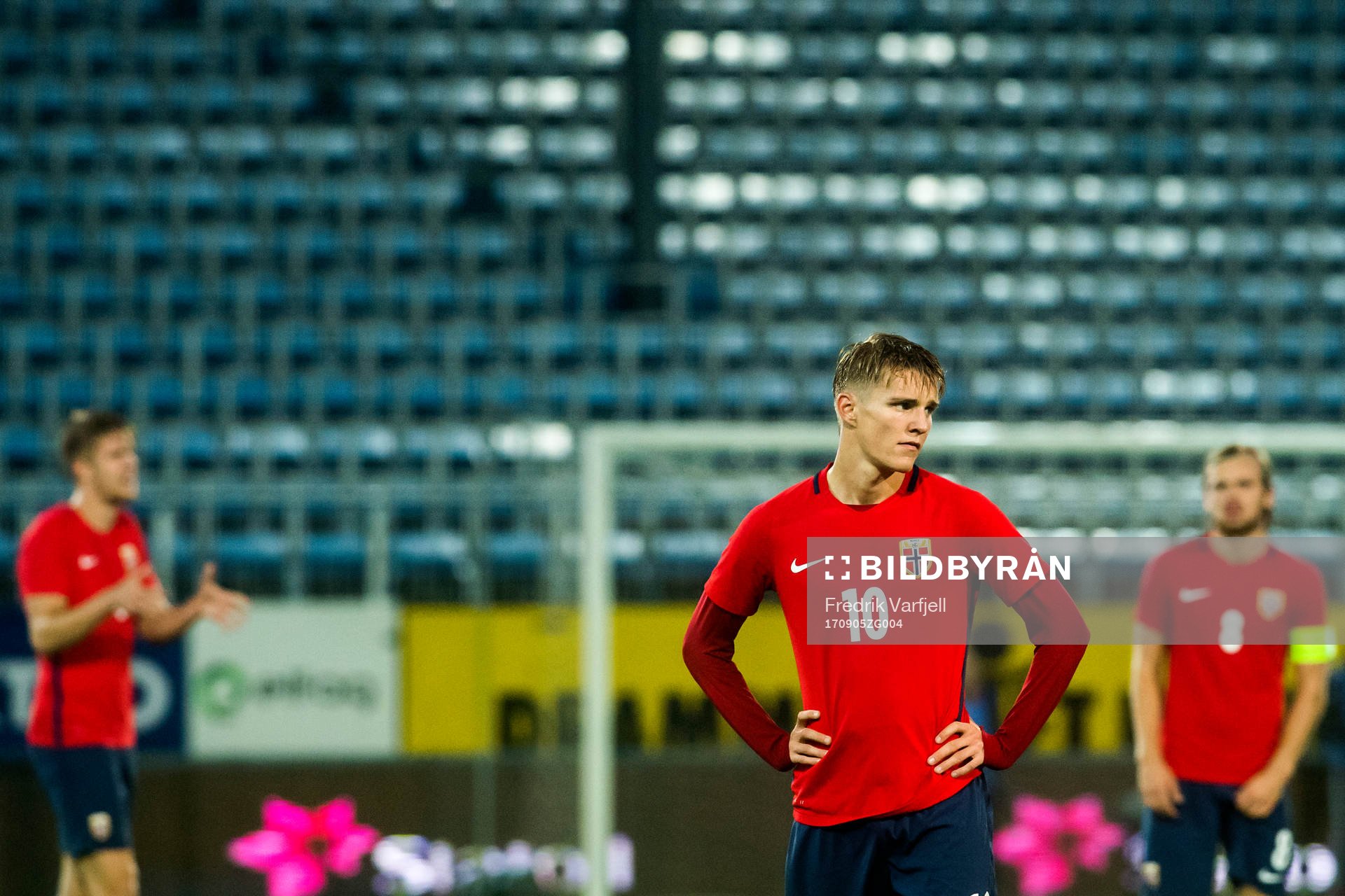 Martin Ødegaard of Norway looks dejected