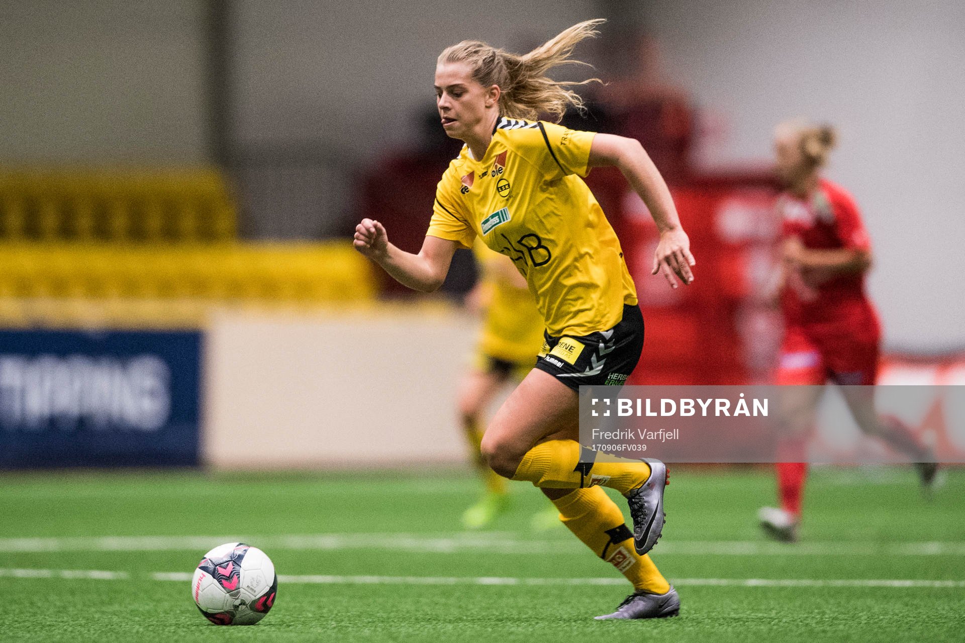 Ingrid Byrøygard Hansen of LSK kvinner during the Toppserien match between LSK kvinner and Arna-Bjørnar on September 6, 2017 in Lillestrøm.