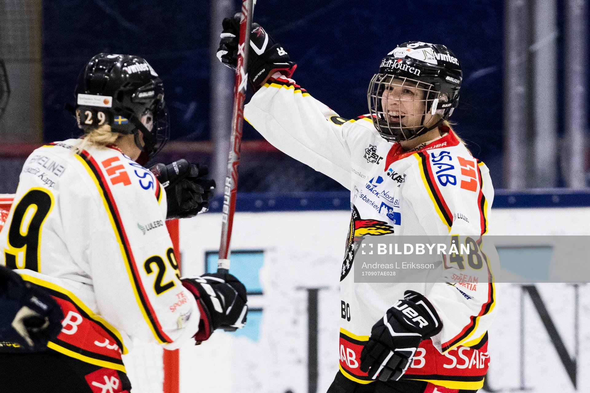 Luleås Nathalie Ferno jublar