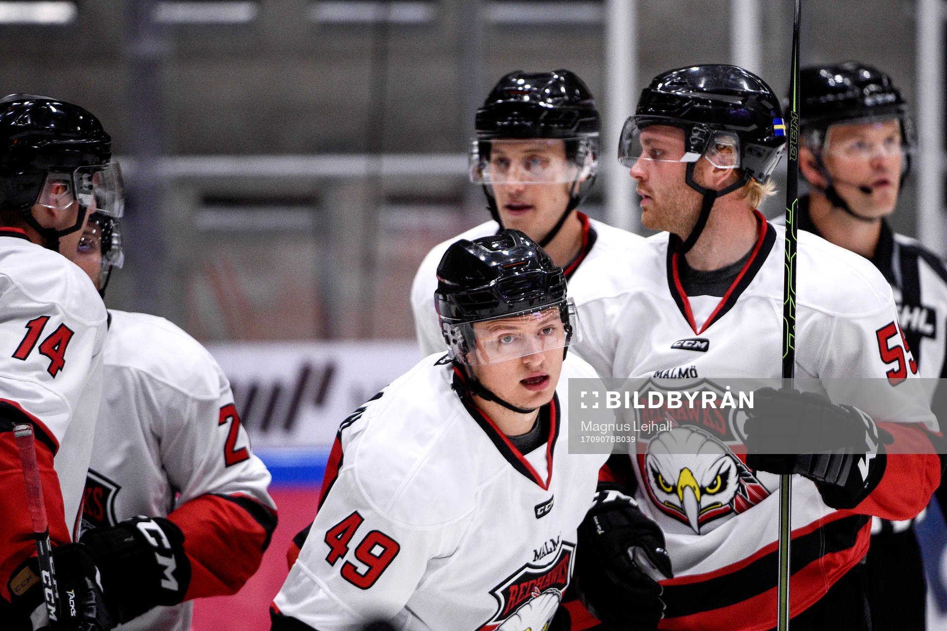 Malmö Redhawks Rhett Rakhshani jublar