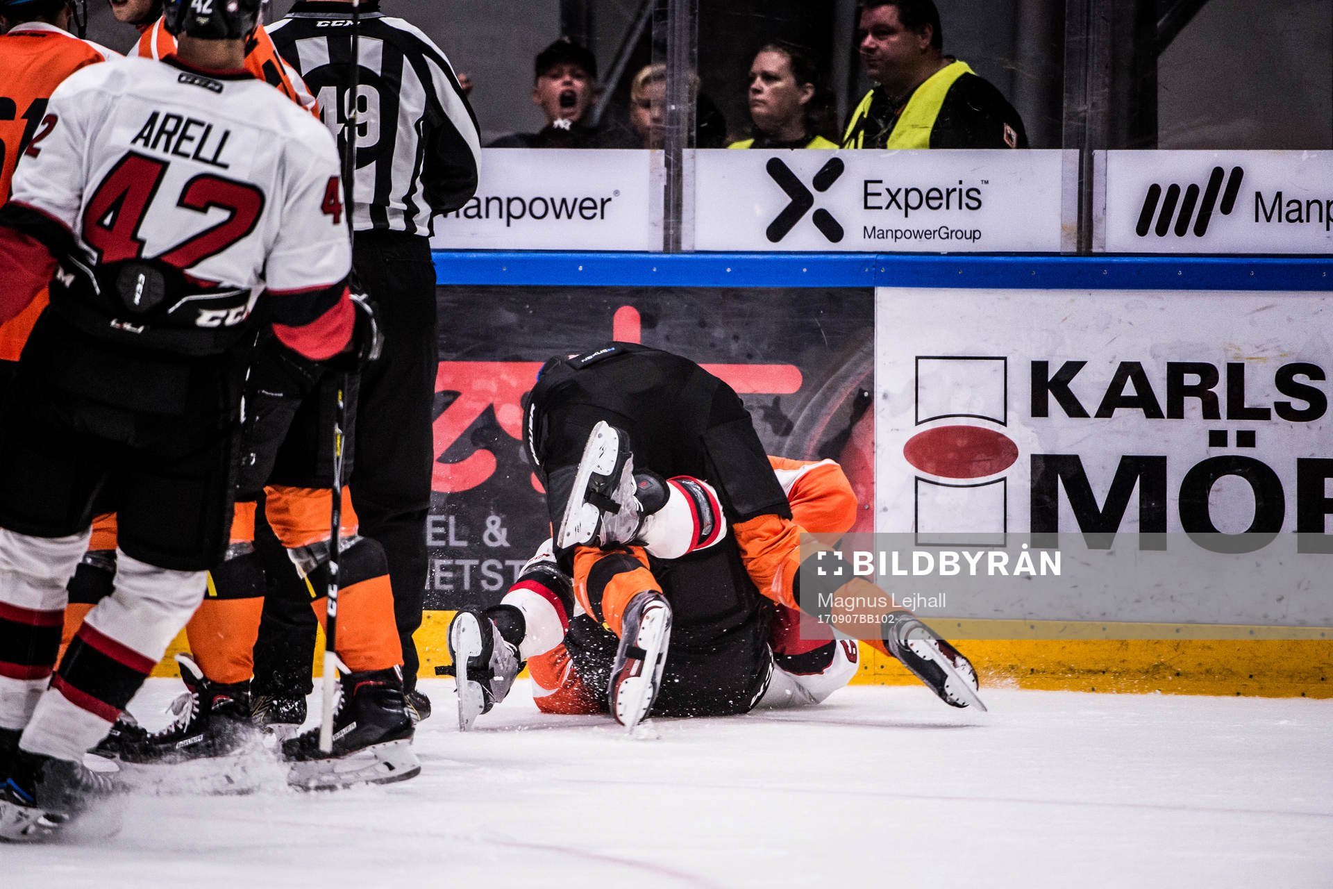 Malmö Redhawks Frederik Storm och Karlskronas Henrik