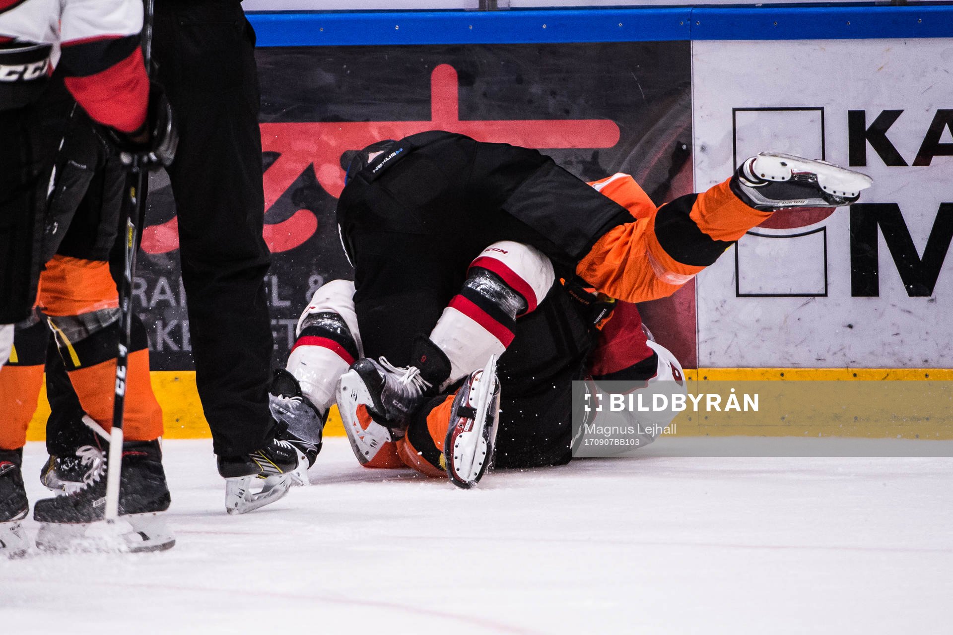 Malmö Redhawks Frederik Storm och Karlskronas Henrik