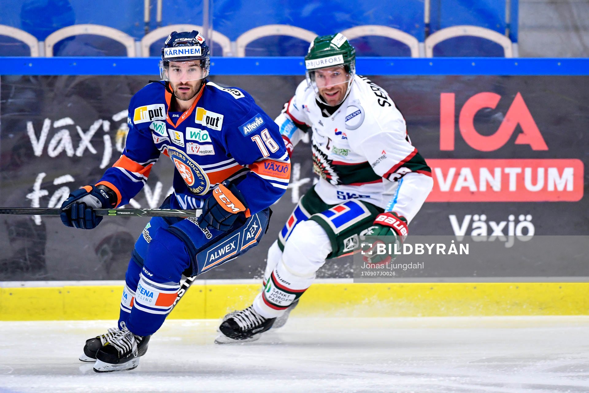 Växjös Andrew Calof och Frölundas Joel Lundqvist