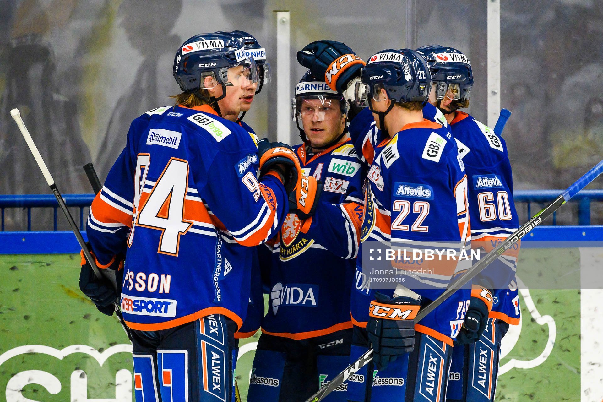 Växjös Tuomas Kiiskinen jublar
