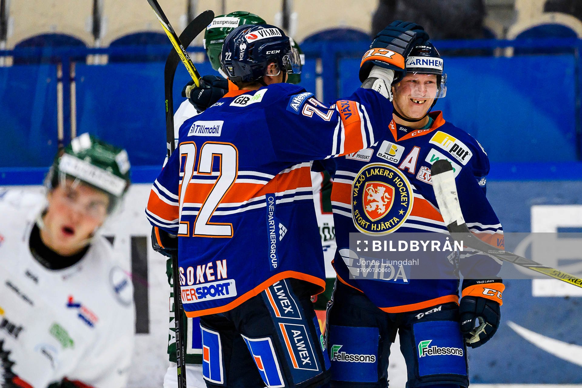 Växjös Tuomas Kiiskinen jublar