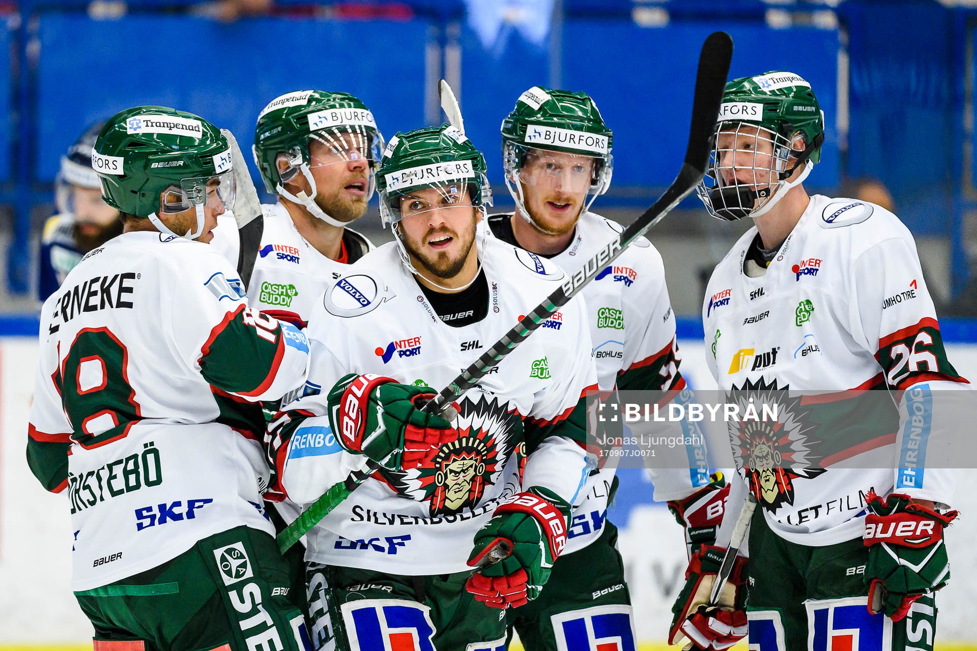 Frölundas Sebastian Stålberg jublar