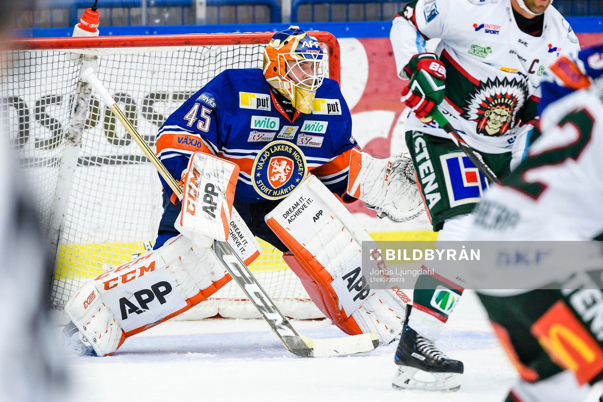 Växjös målvakt Viktor Andrén