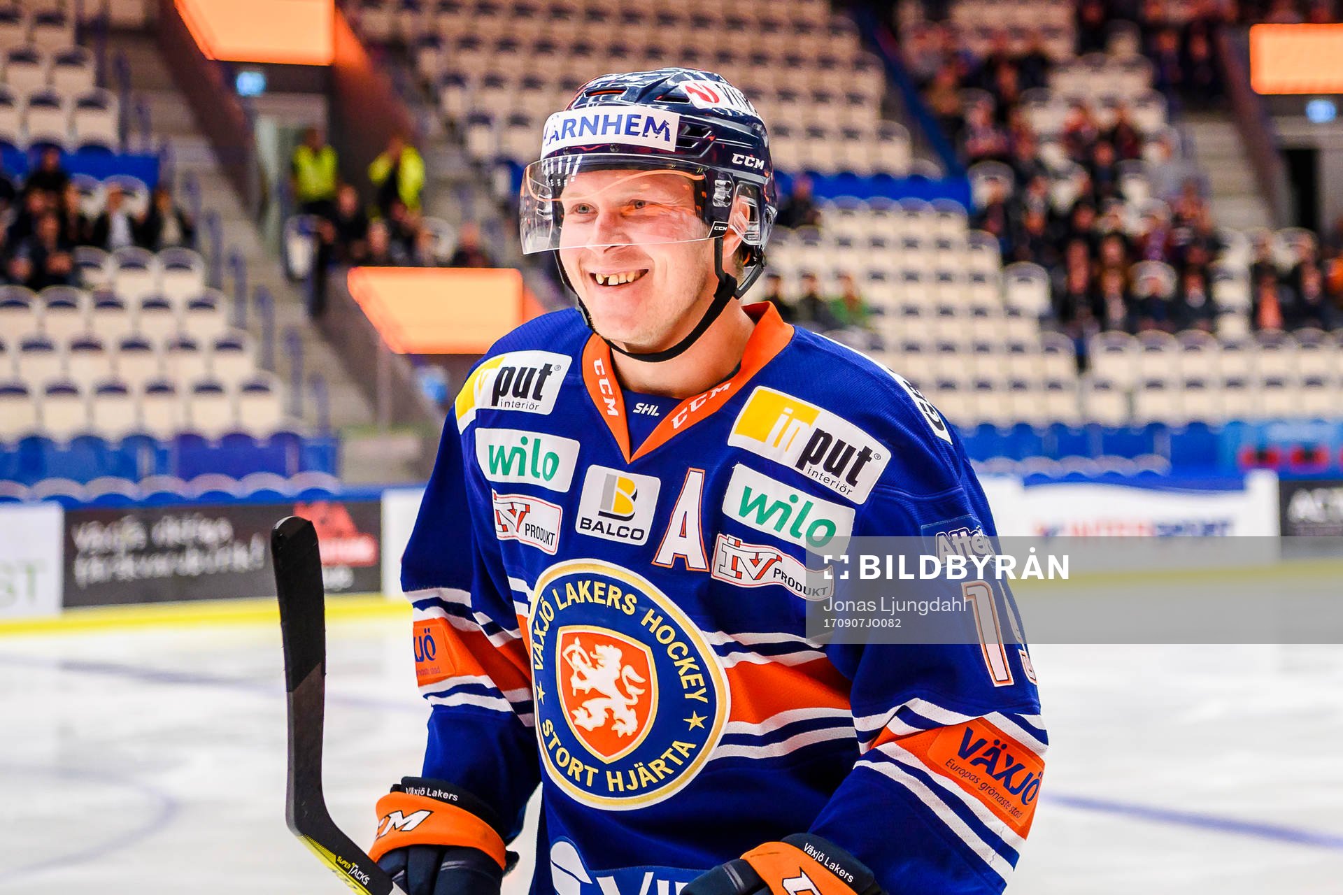 Växjös Tuomas Kiiskinen jublar