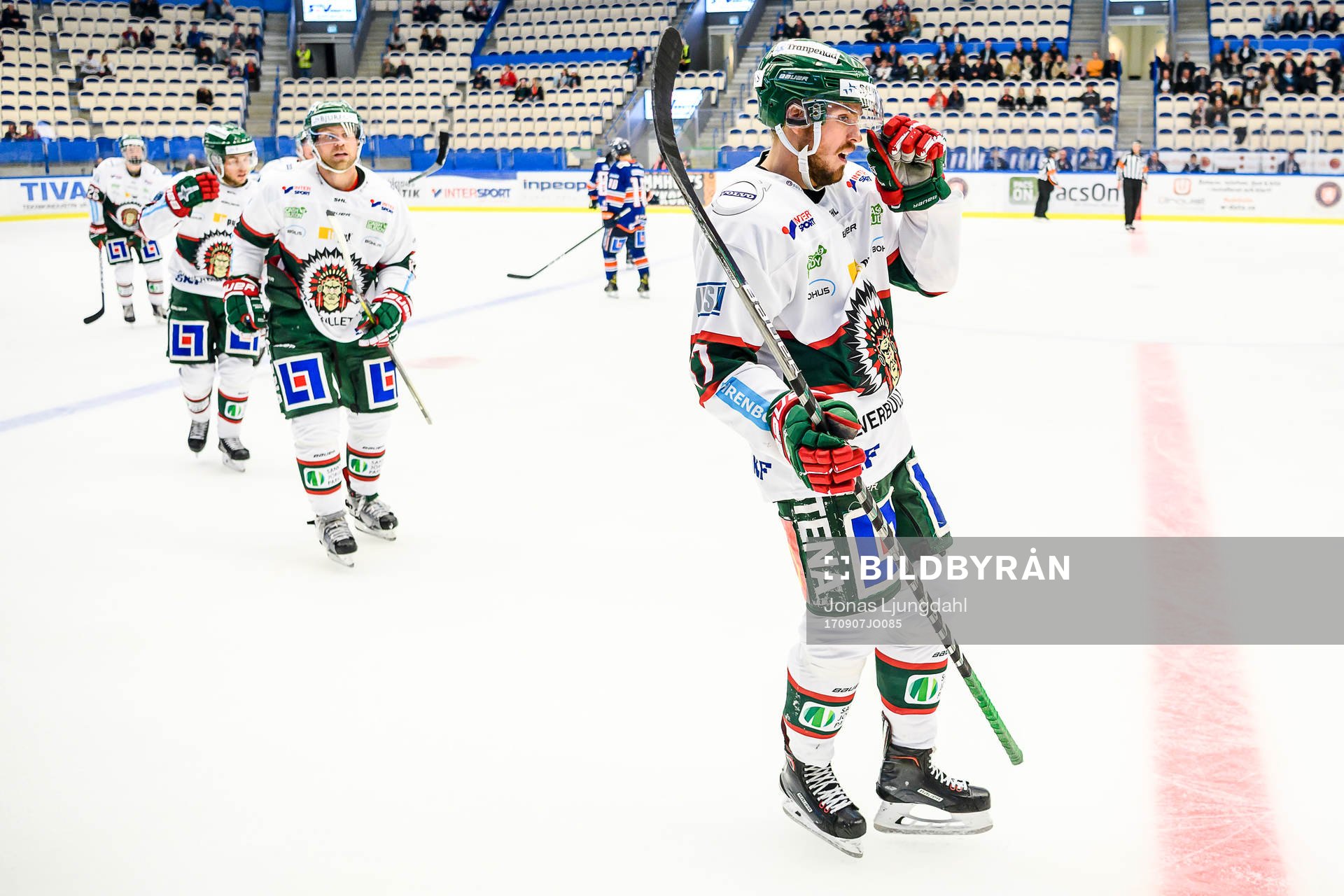 Frölundas Sebastian Stålberg jublar