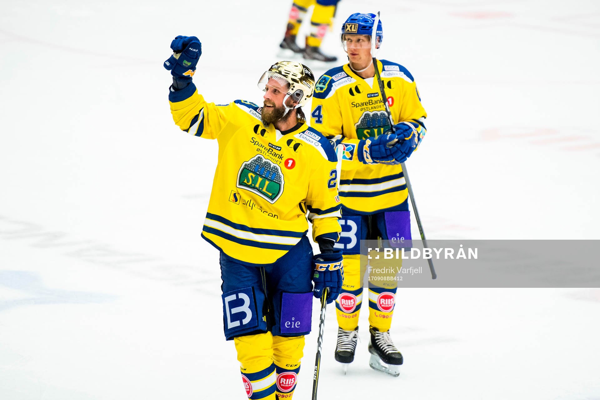 Robin Dahlstrøm and Jørgen Langdalen of Storhamar