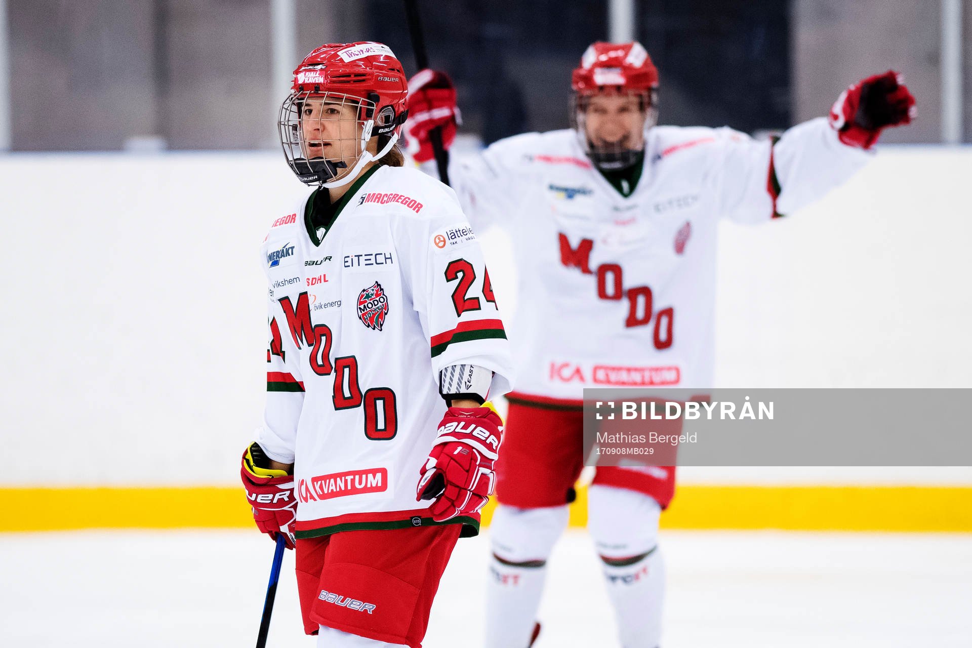 Målskytten till 3-5 Modos Michela Cava jublar
