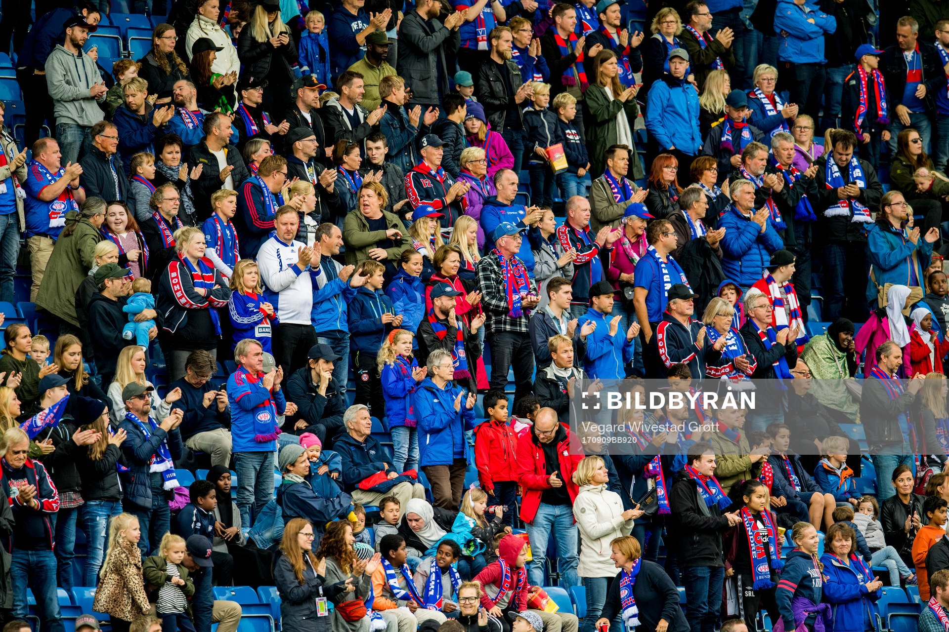 Vålerenga fans in the stand